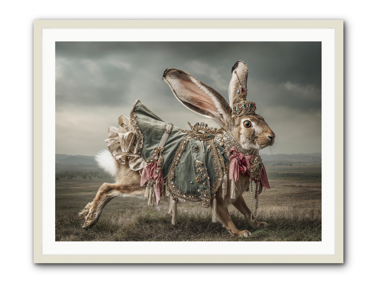 The Ballad of Honeyfern Gate -- Framed Print - White 40x30