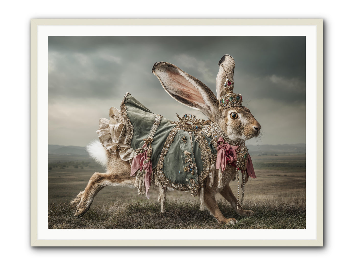The Ballad of Honeyfern Gate -- Framed Print - White 48x36