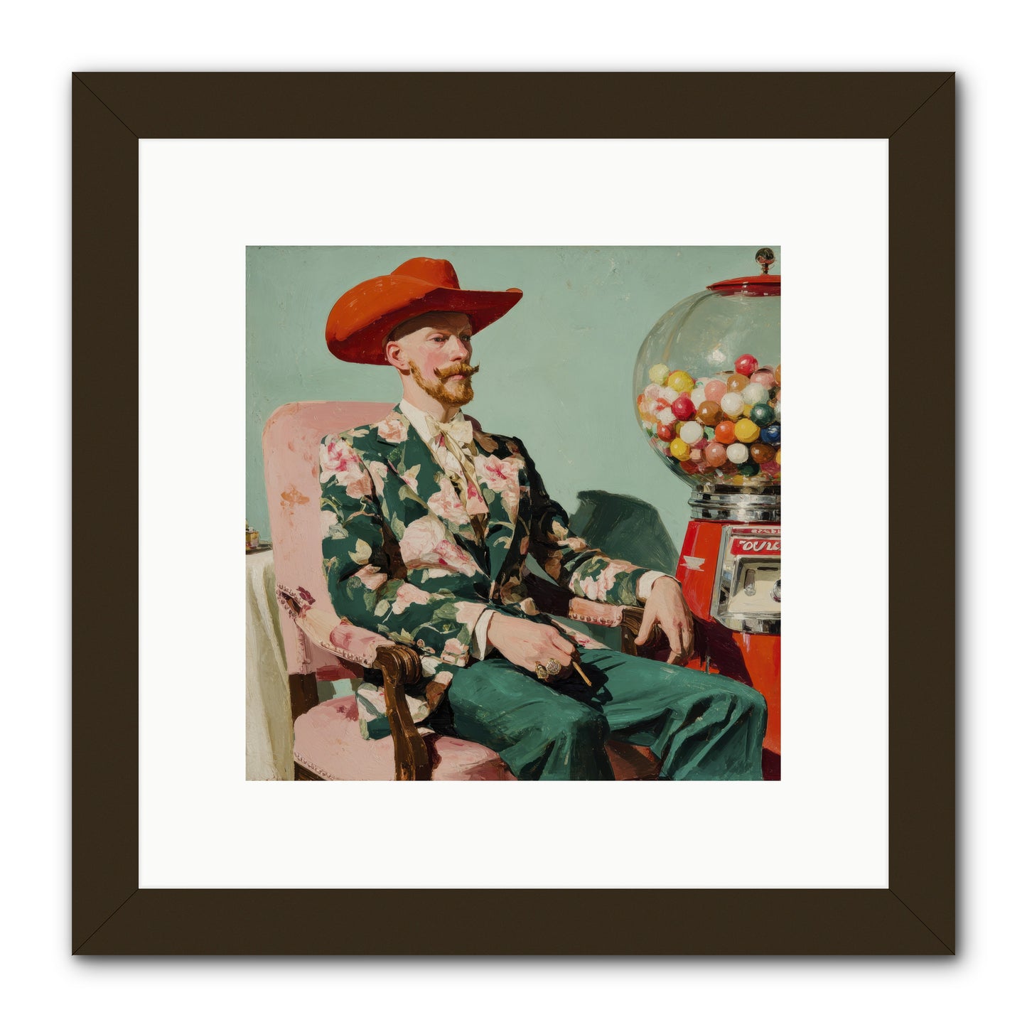 The Ballroom Without Music -- Framed Print - Black 10x10