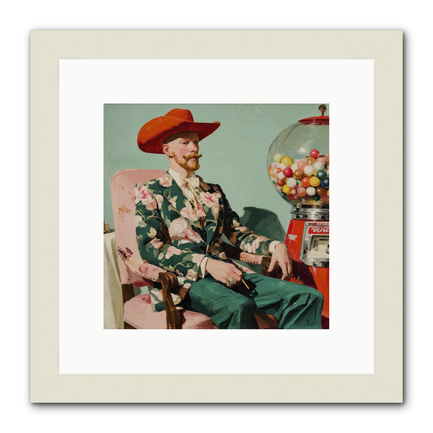The Ballroom Without Music -- Framed Print - White 10x10