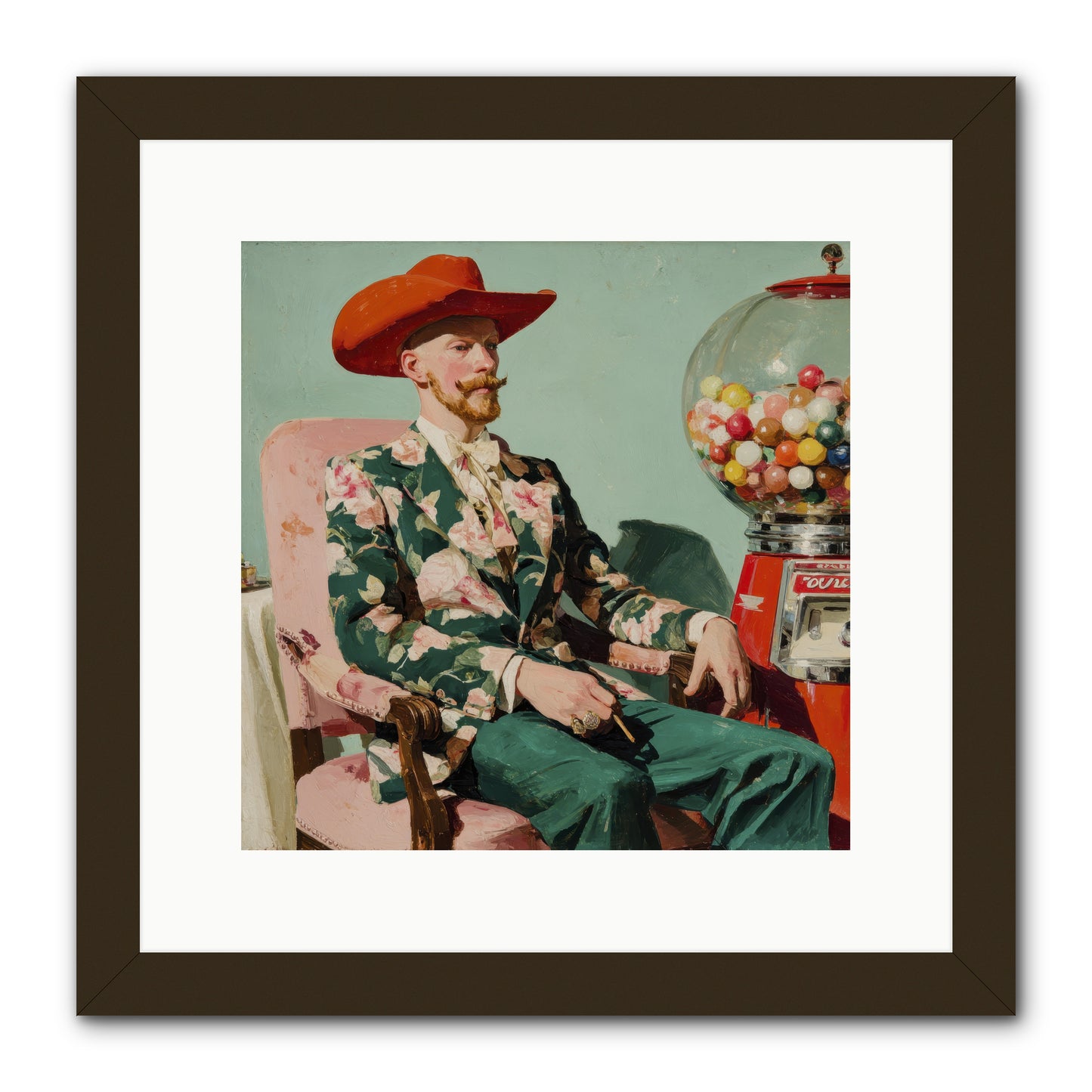 The Ballroom Without Music -- Framed Print - Black 12x12