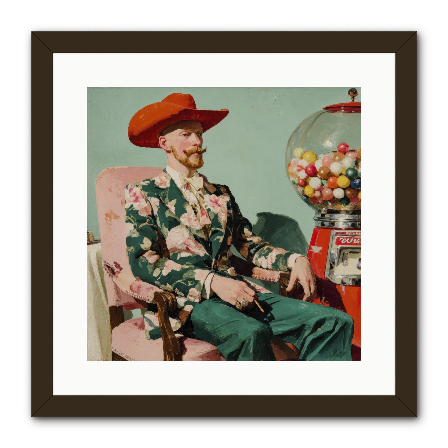 The Ballroom Without Music -- Framed Print - Black 16x16