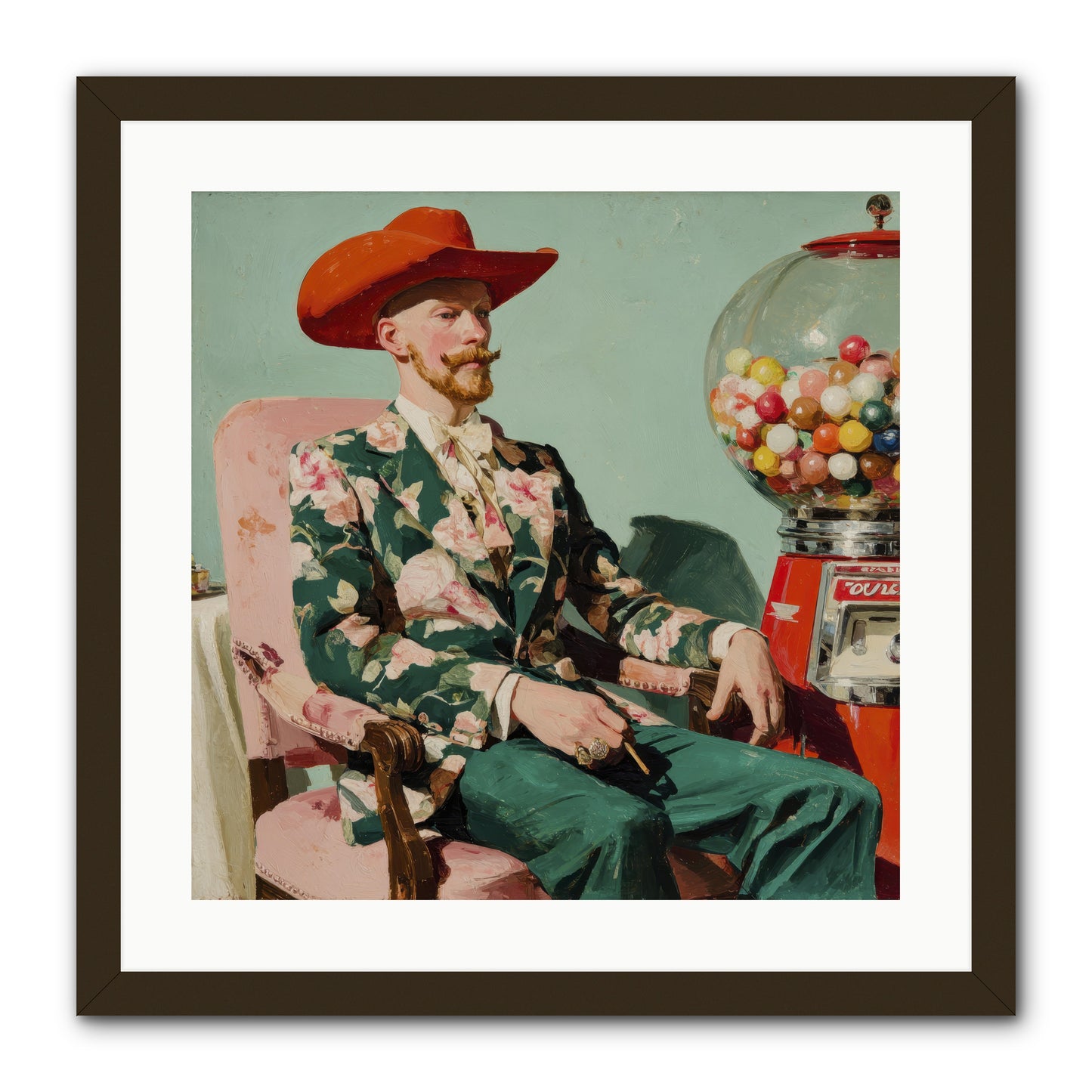 The Ballroom Without Music -- Framed Print - Black 20x20