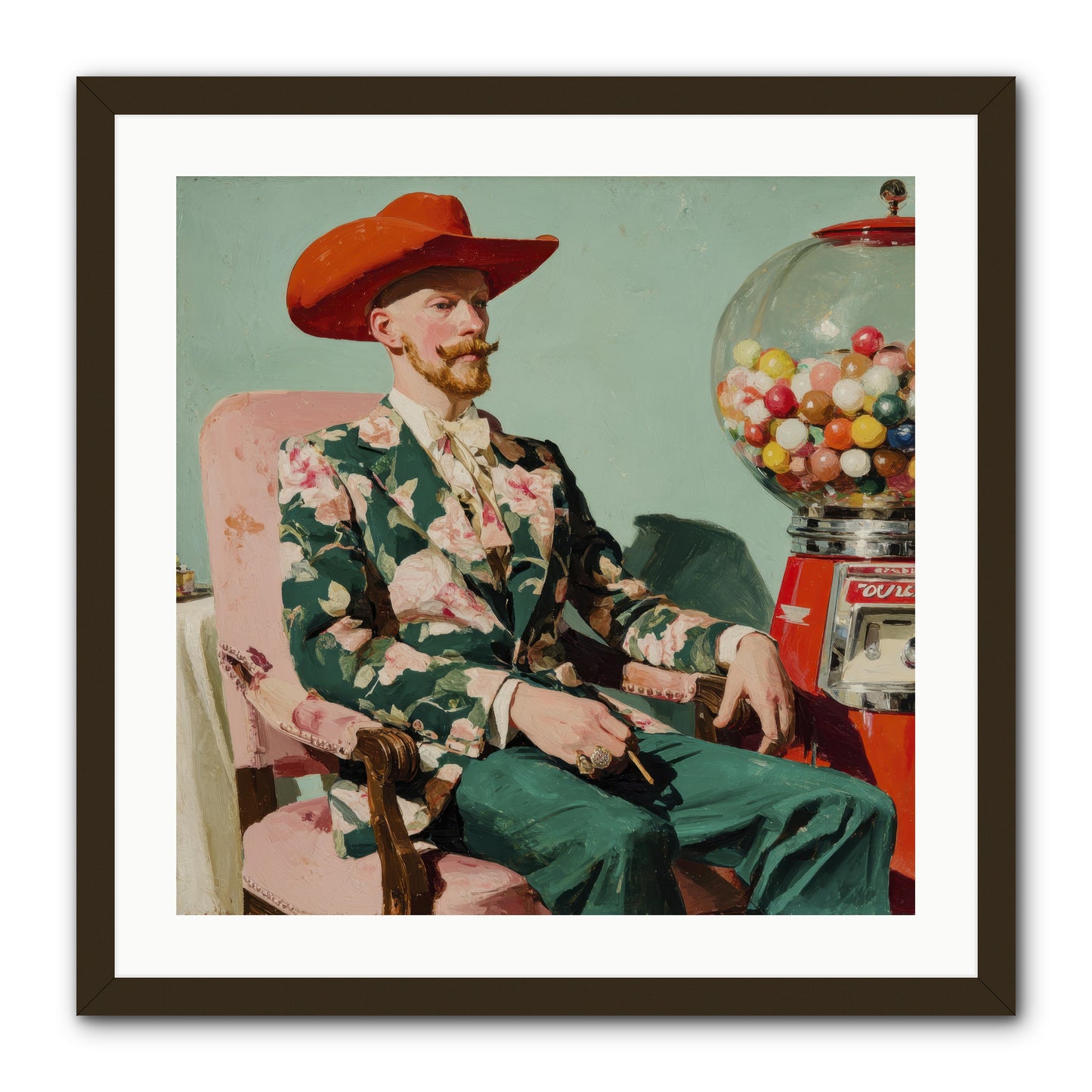 The Ballroom Without Music -- Framed Print - Black 24x24