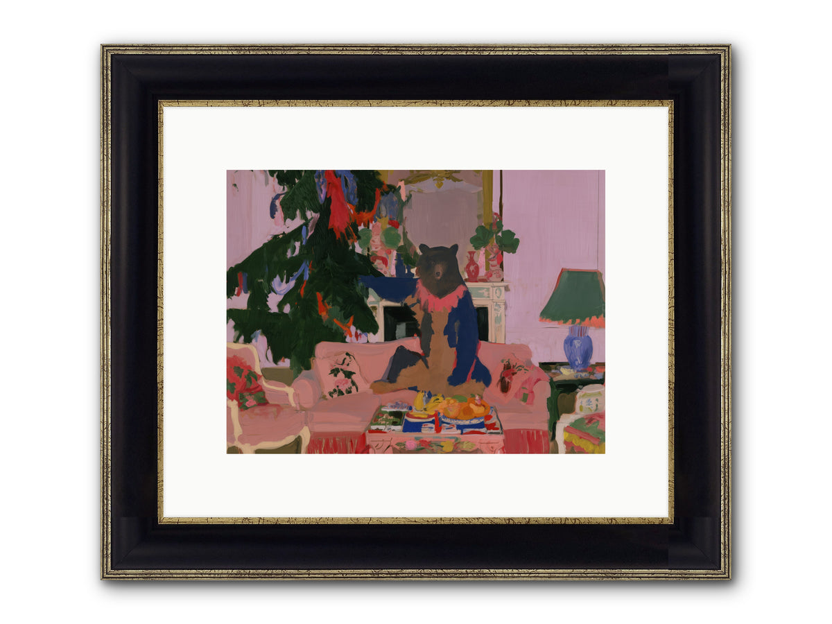 The Bear’s Secret Party — The-Bear’s-Secret-Party-12x9-Framed-Print-Black-Gold.jpg