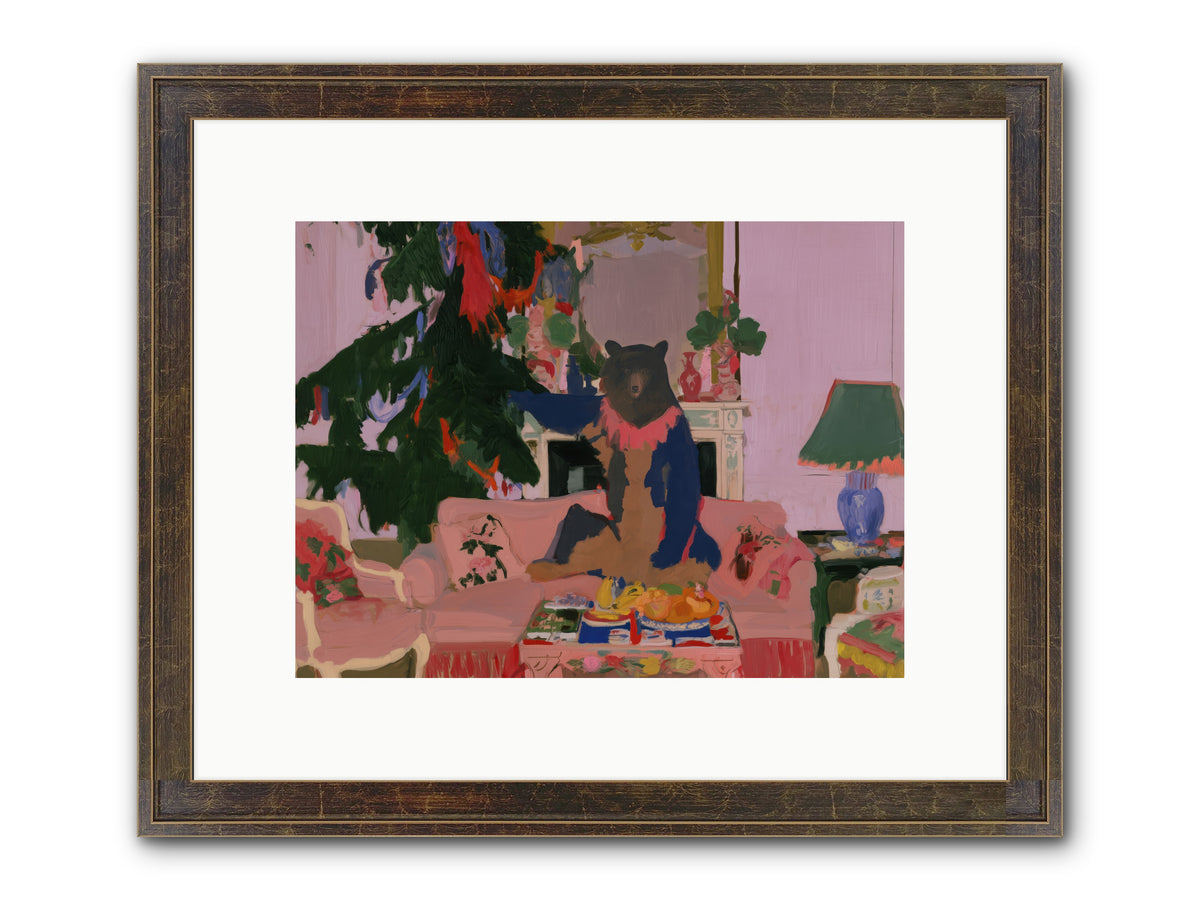 The Bear’s Secret Party — The-Bear’s-Secret-Party-12x9-Framed-Print-Slimwoods-Black-Gold.jpg