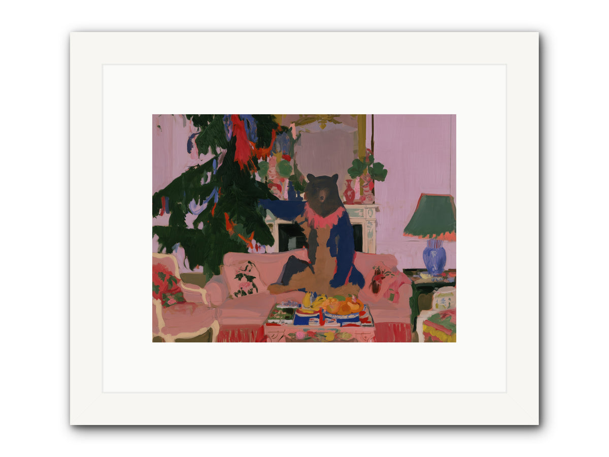 The Bear’s Secret Party — The-Bear’s-Secret-Party-12x9-Framed-Print-White.jpg