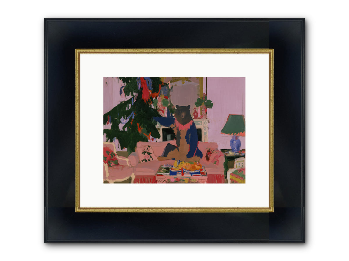 The Bear’s Secret Party — The-Bear’s-Secret-Party-12x9-Framed-Print-Wide-Black-w-Gold.jpg