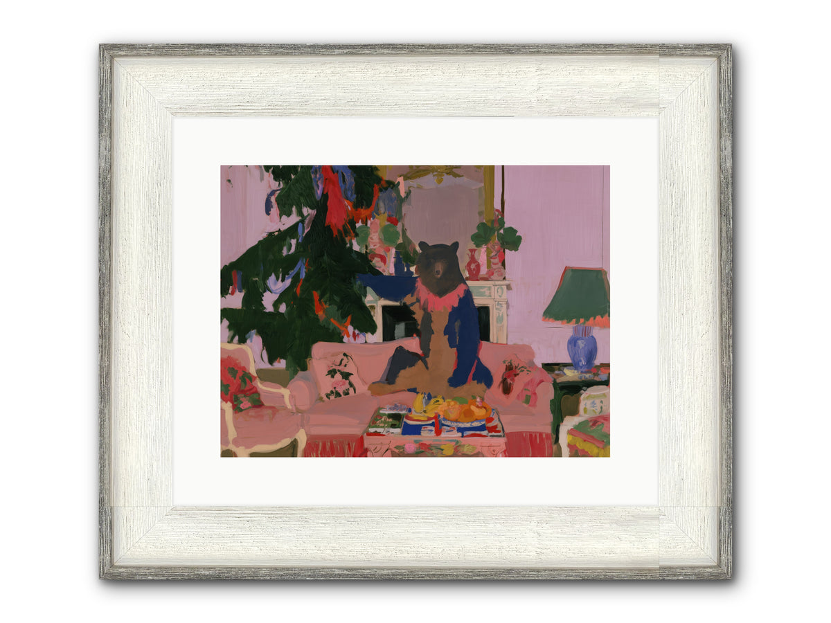 The Bear’s Secret Party — The-Bear’s-Secret-Party-16x12-Framed-Print-Driftwood-White.jpg