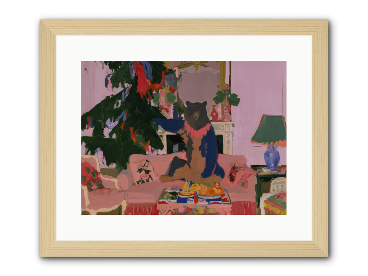 The Bear’s Secret Party — The-Bear’s-Secret-Party-16x12-Framed-Print-Natural.jpg
