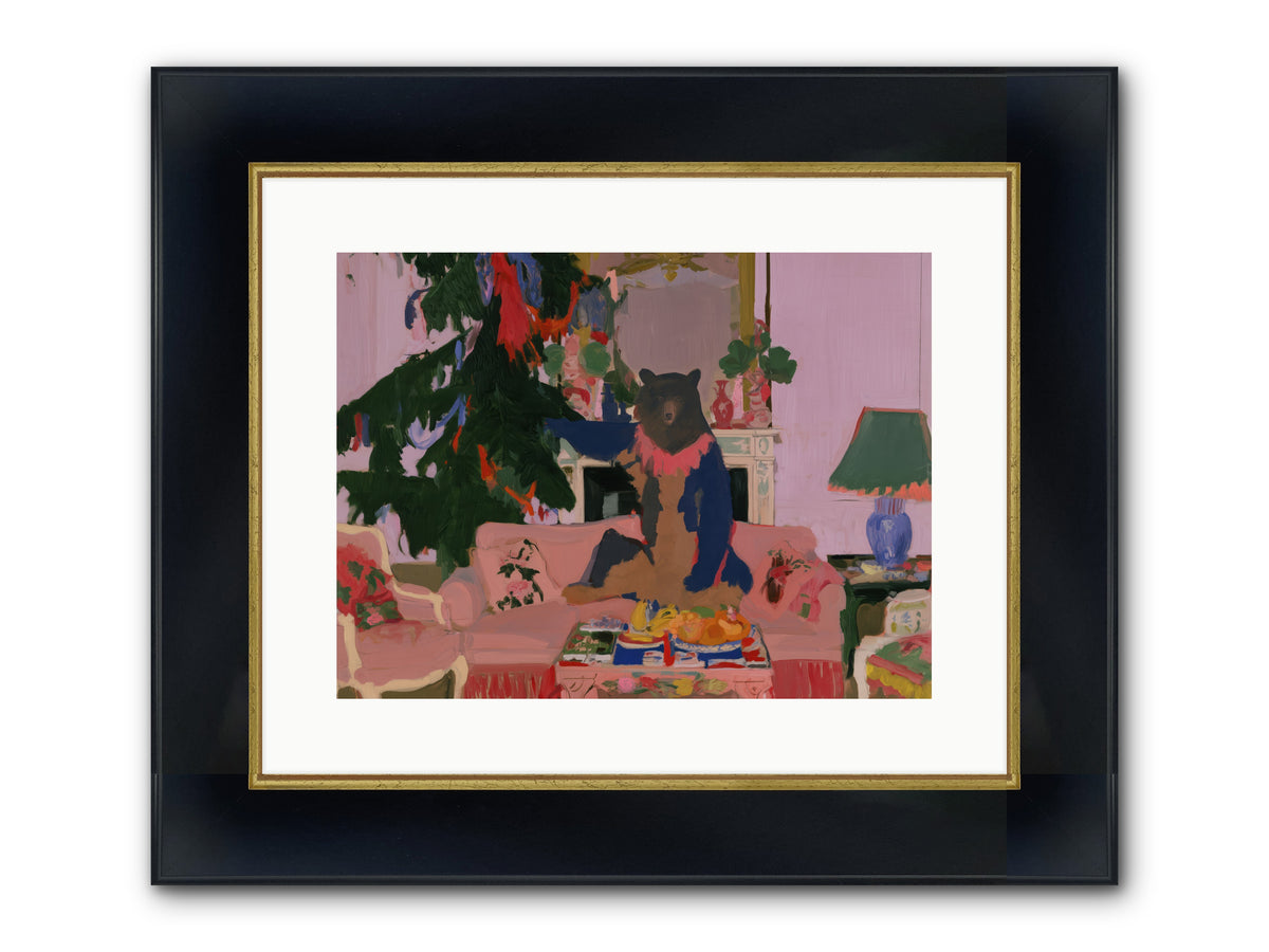 The Bear’s Secret Party — The-Bear’s-Secret-Party-16x12-Framed-Print-Wide-Black-w-Gold.jpg