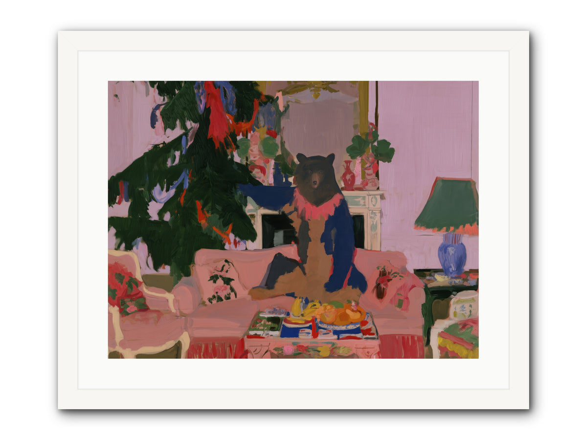 The Bear’s Secret Party — The-Bear’s-Secret-Party-24x18-Framed-Print-White.jpg