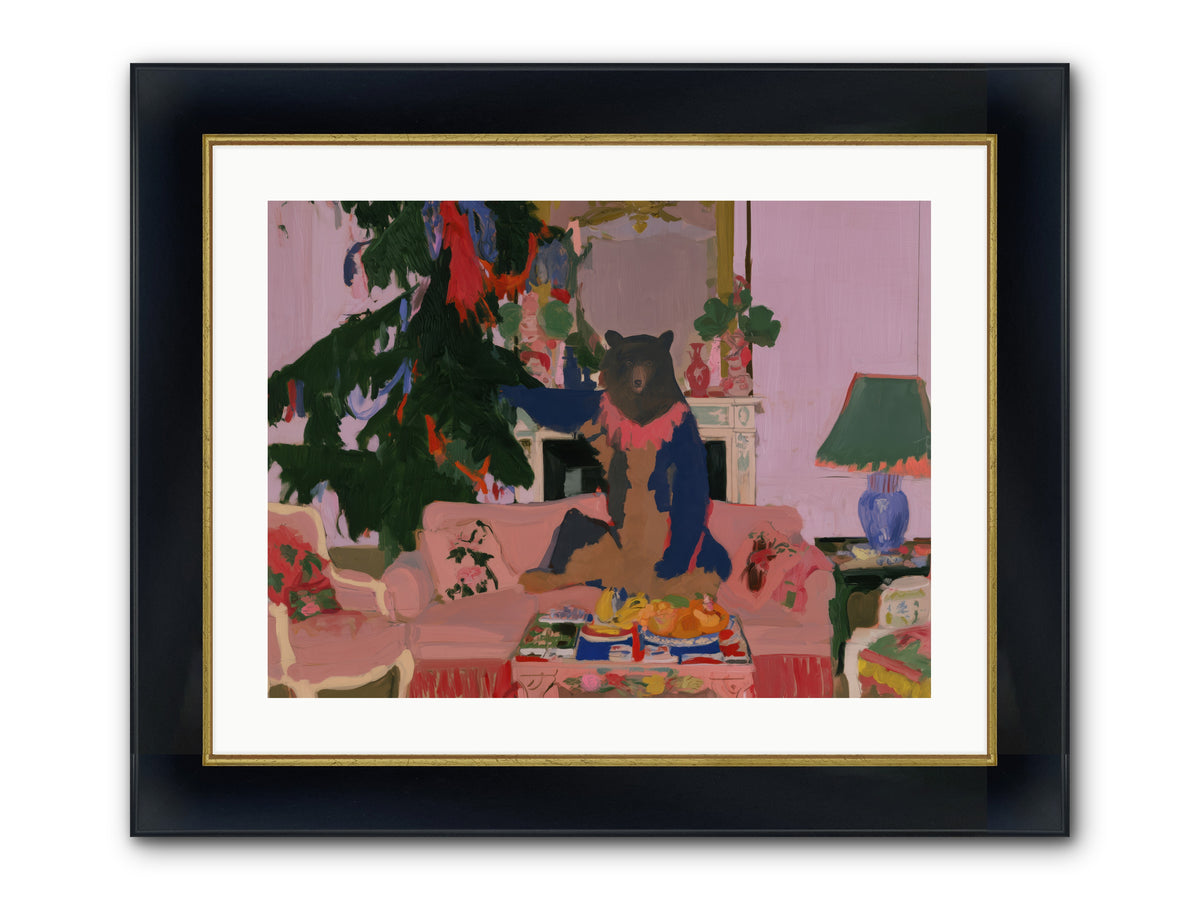 The Bear’s Secret Party — The-Bear’s-Secret-Party-24x18-Framed-Print-Wide-Black-w-Gold.jpg