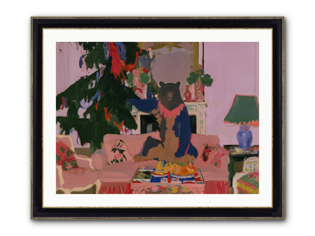 The Bear’s Secret Party — The-Bear’s-Secret-Party-32x24-Framed-Print-Black-Gold.jpg