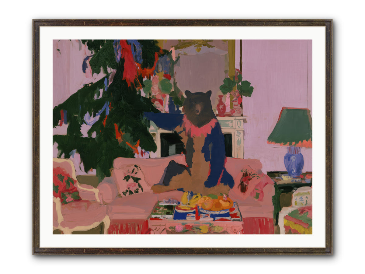 The Bear’s Secret Party — The-Bear’s-Secret-Party-40x30-Framed-Print-Slimwoods-Black-Gold.jpg