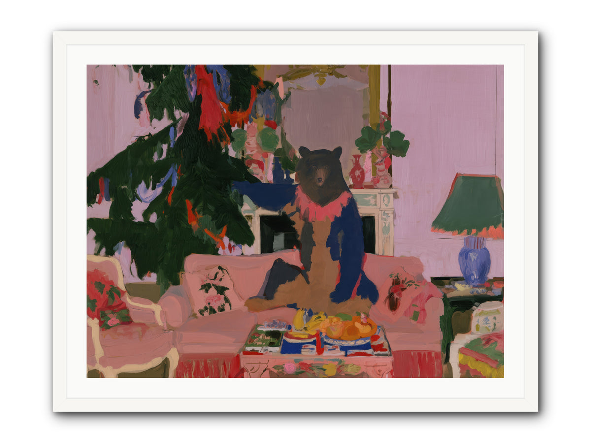 The Bear’s Secret Party — The-Bear’s-Secret-Party-40x30-Framed-Print-White.jpg