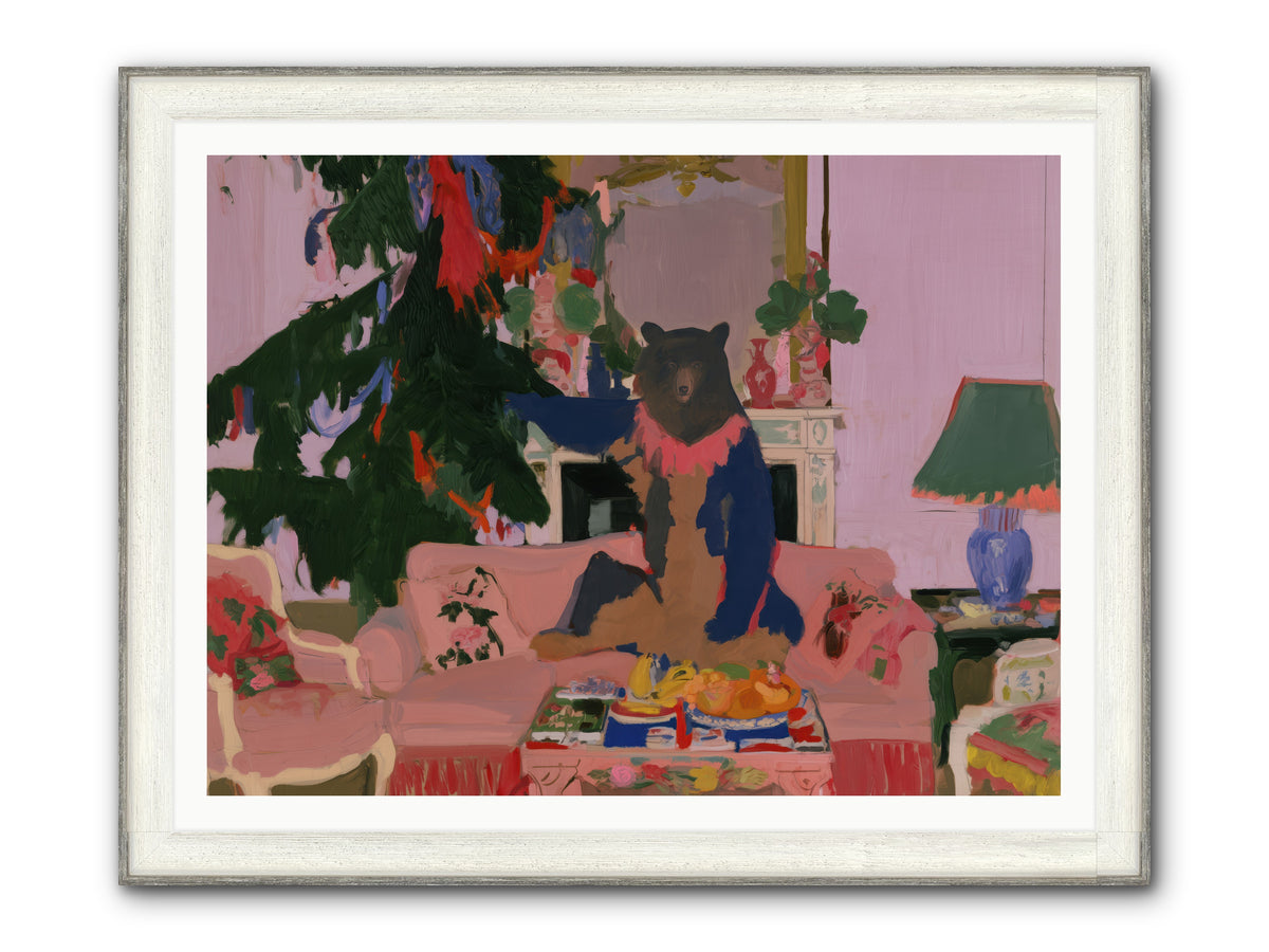 The Bear’s Secret Party — The-Bear’s-Secret-Party-48x36-Framed-Print-Driftwood-White.jpg