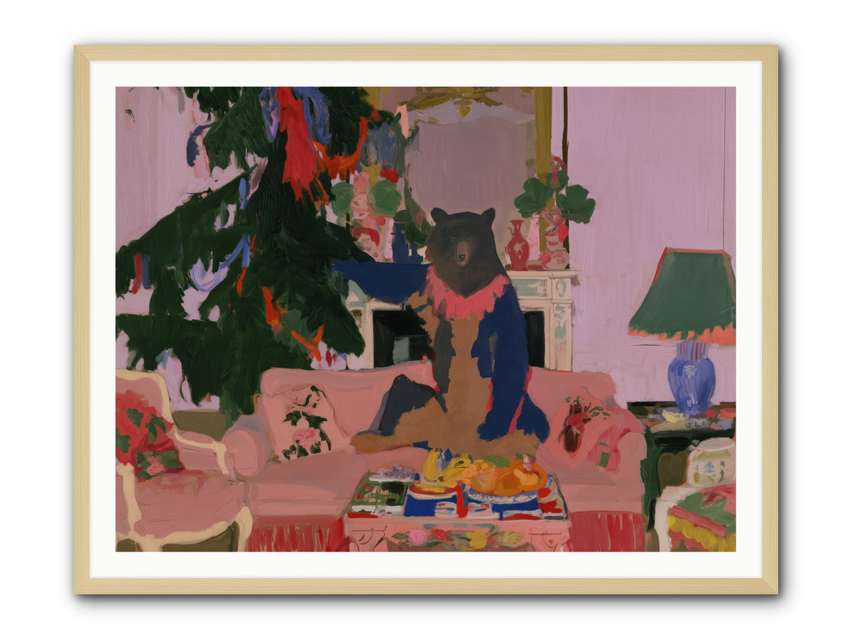 The Bear’s Secret Party — The-Bear’s-Secret-Party-48x36-Framed-Print-Natural.jpg