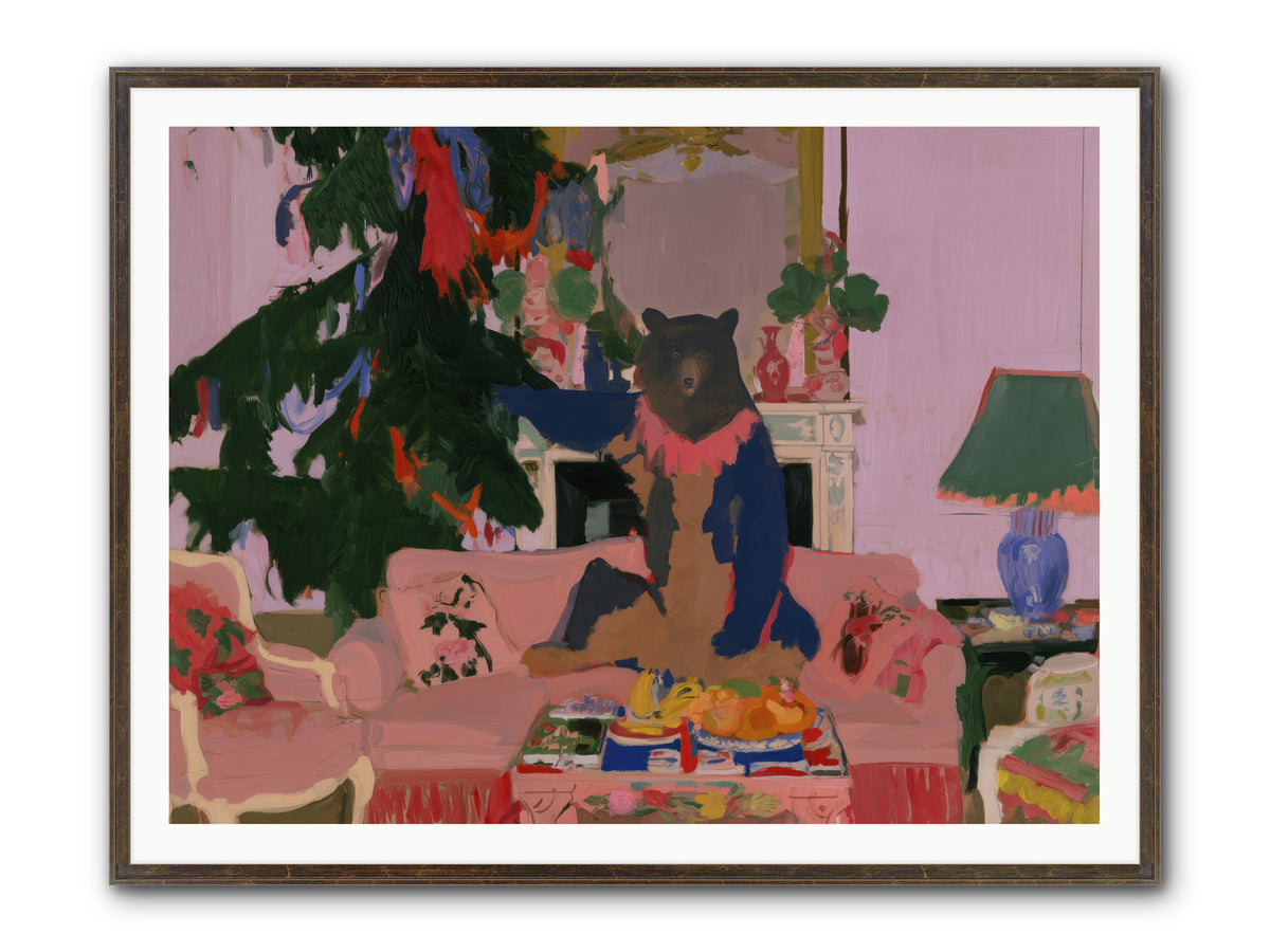 The Bear’s Secret Party — The-Bear’s-Secret-Party-48x36-Framed-Print-Slimwoods-Black-Gold.jpg