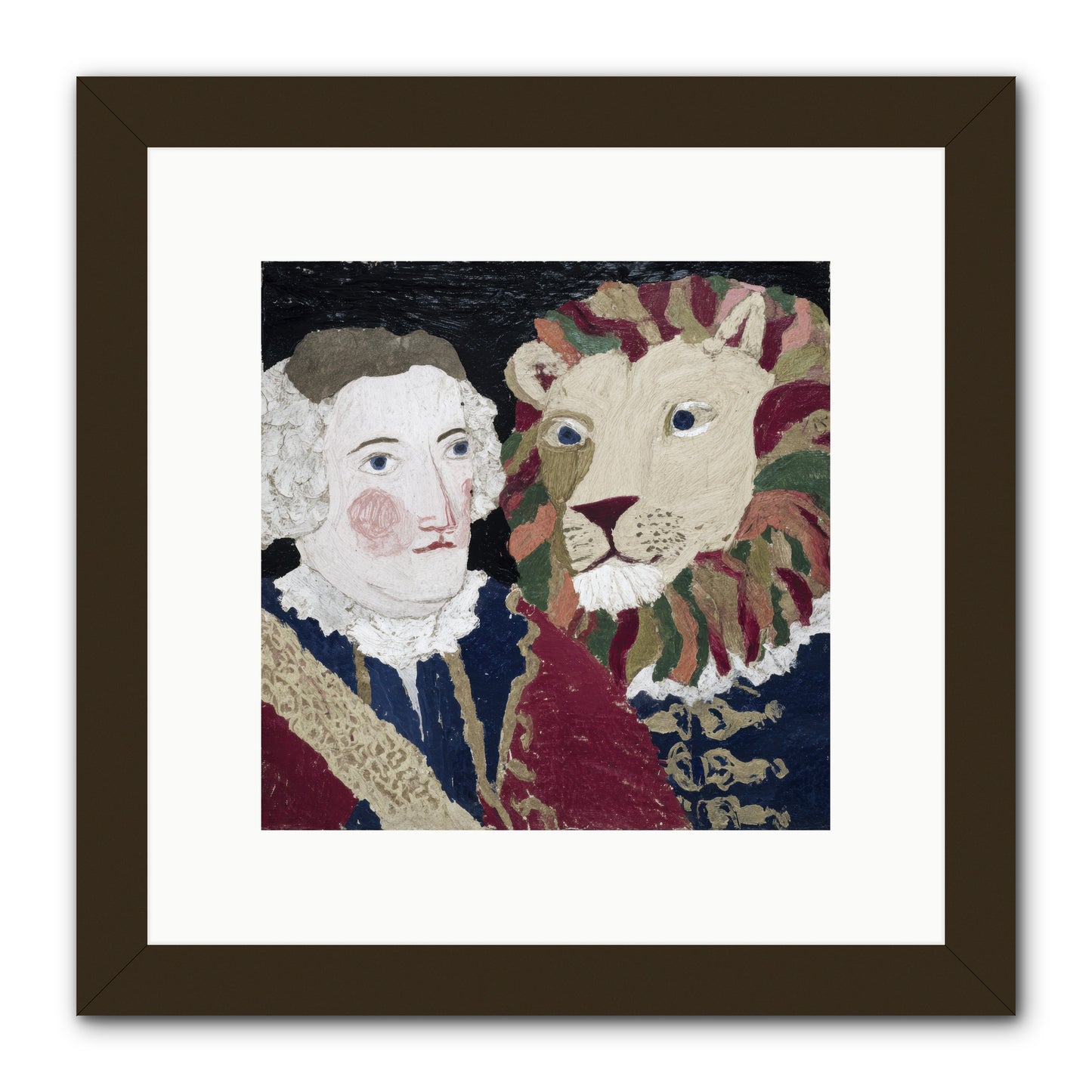 The Beast Who Learned to Bow -- Framed Print - Black 10x10