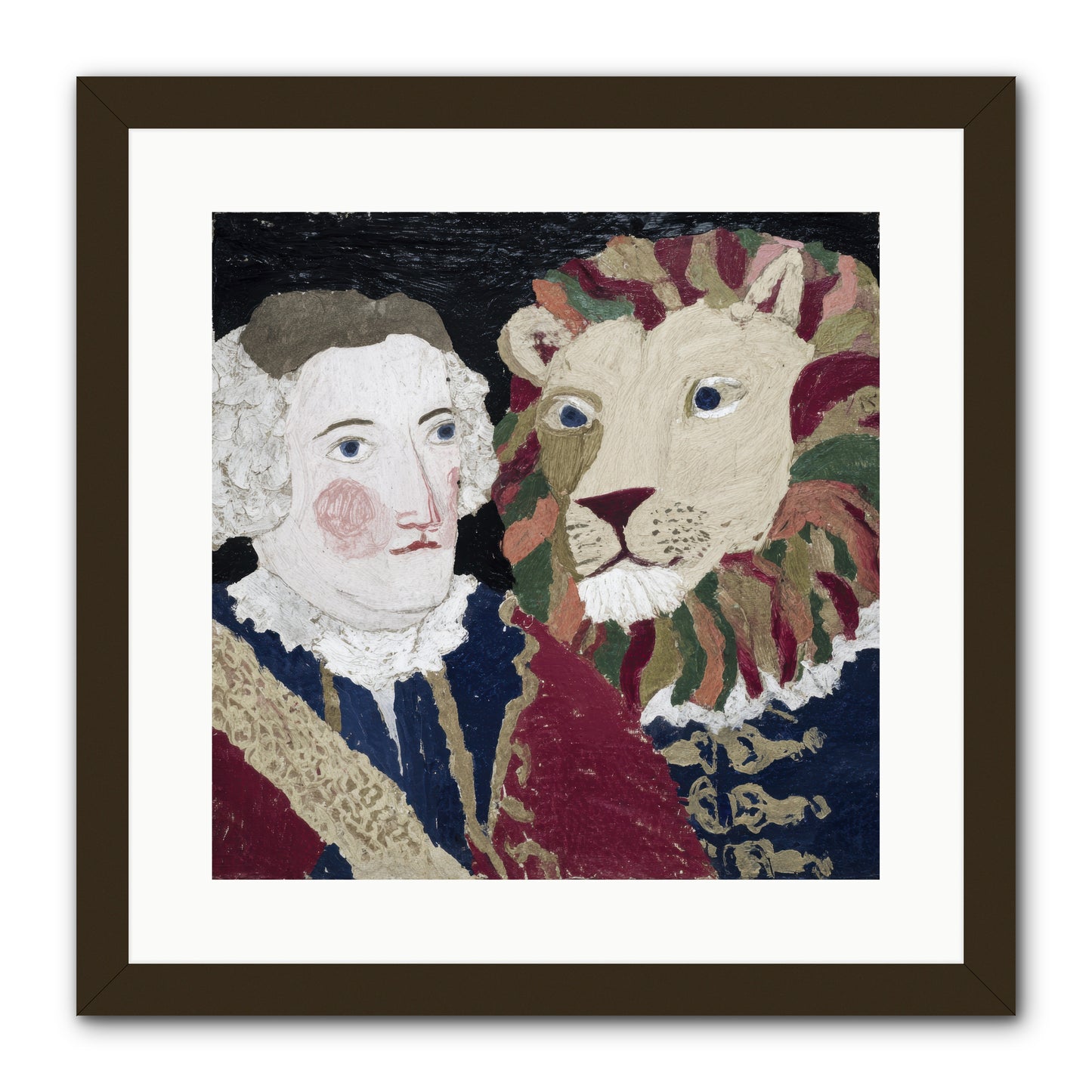 The Beast Who Learned to Bow -- Framed Print - Black 16x16