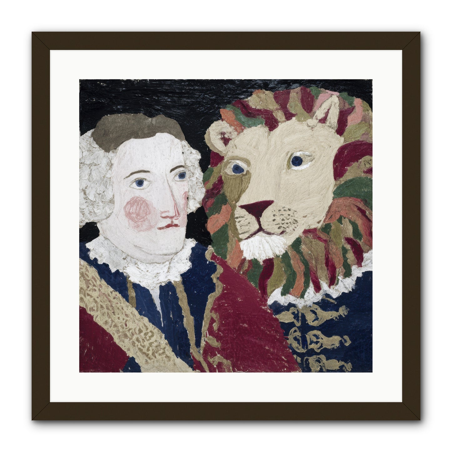 The Beast Who Learned to Bow -- Framed Print - Black 20x20