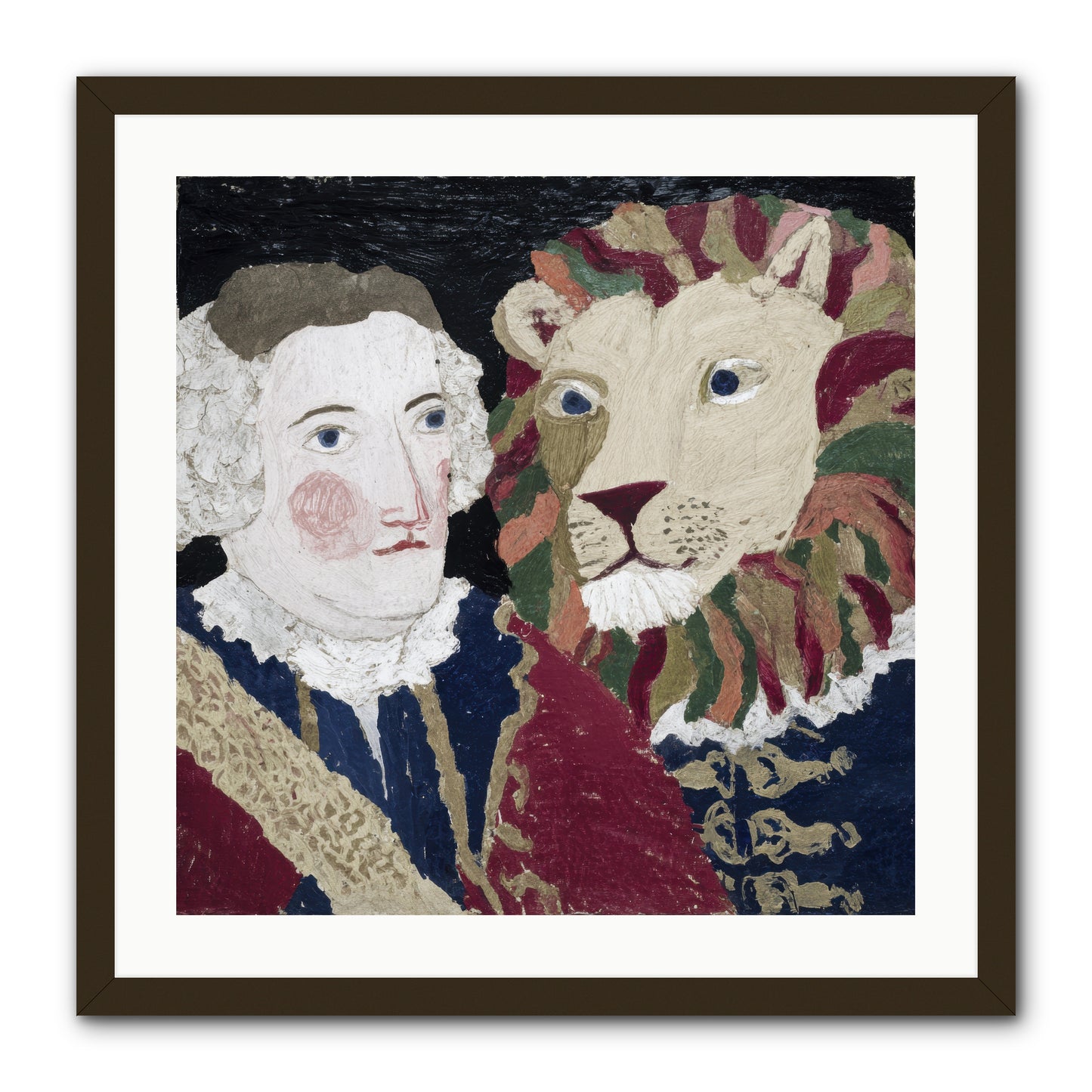 The Beast Who Learned to Bow -- Framed Print - Black 24x24