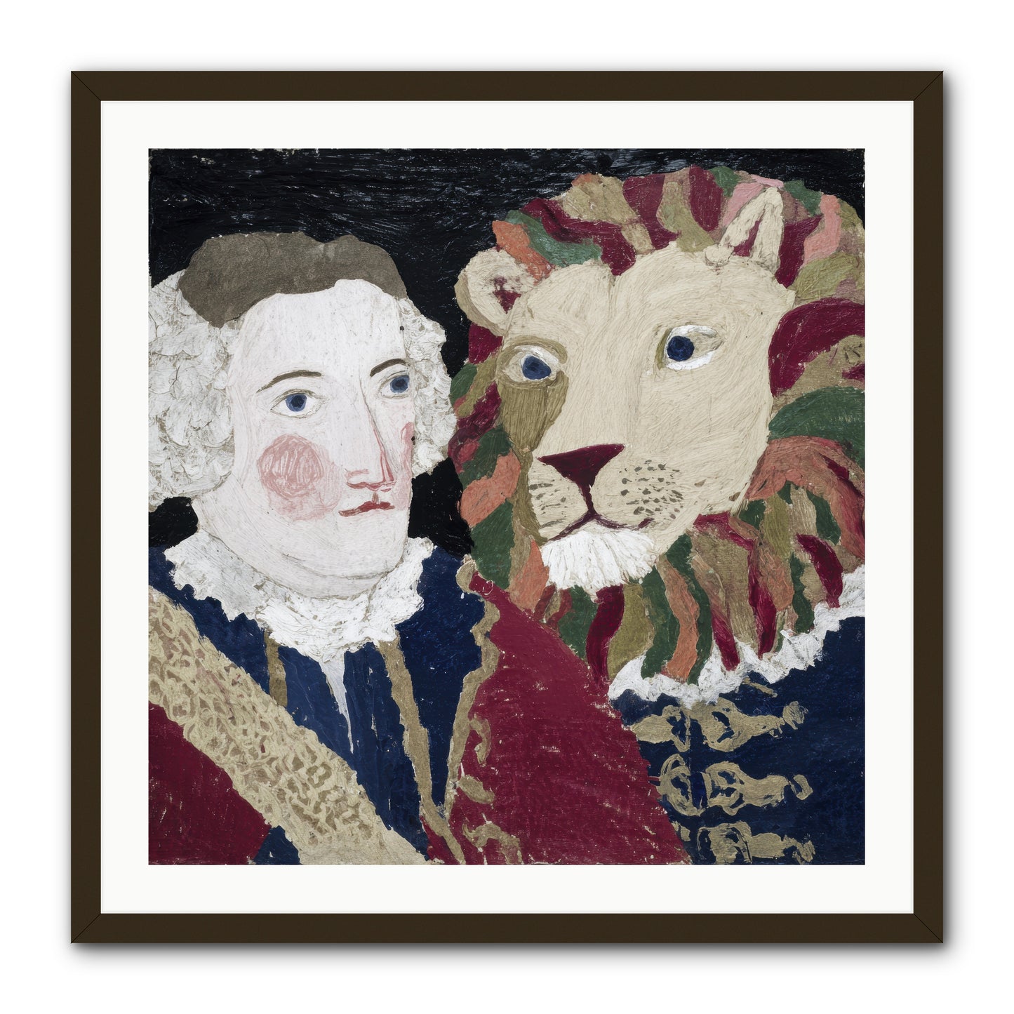 The Beast Who Learned to Bow -- Framed Print - Black 30x30