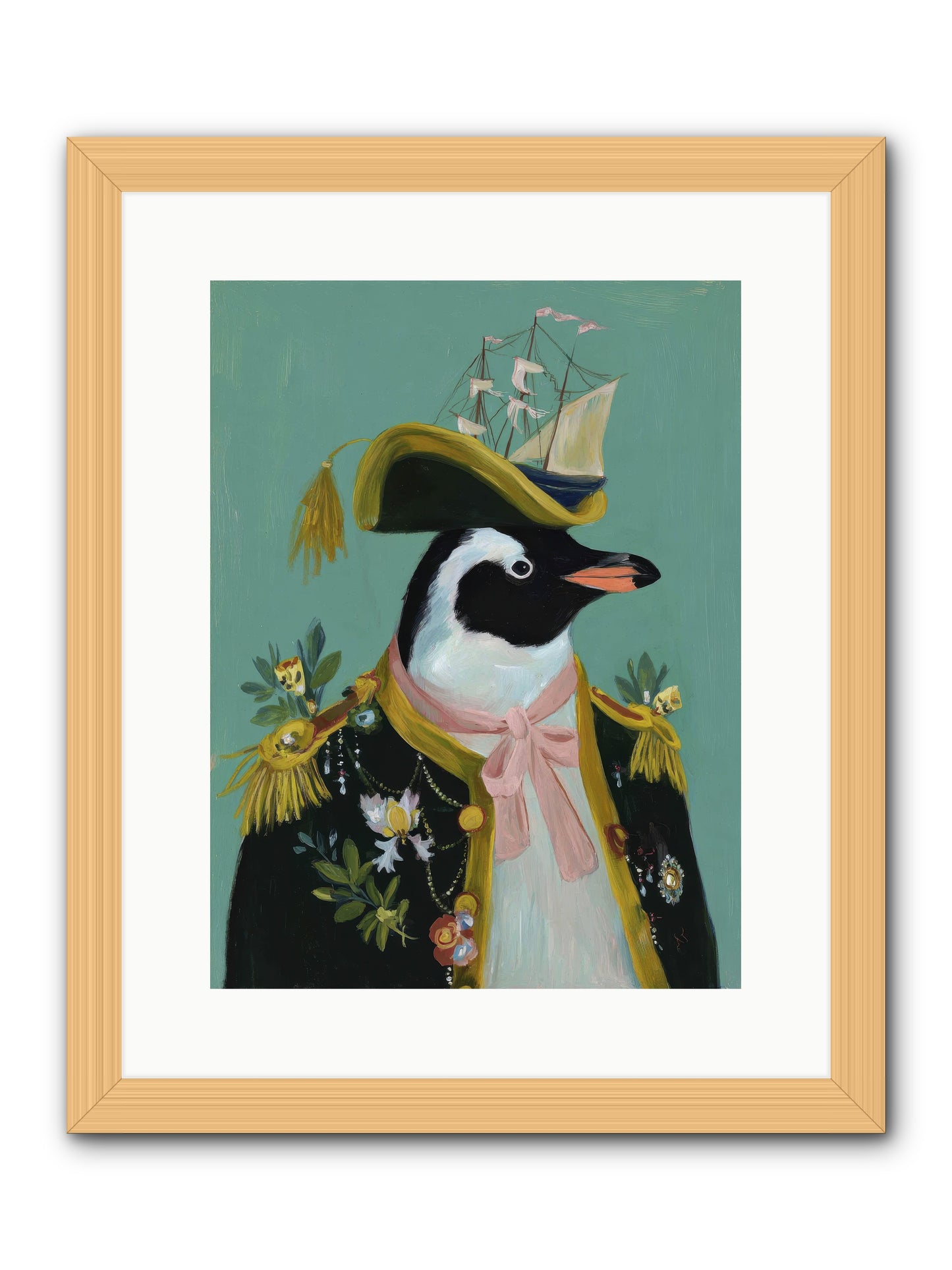 The Beguiling Promenade -- Framed Print - Natural 12x16