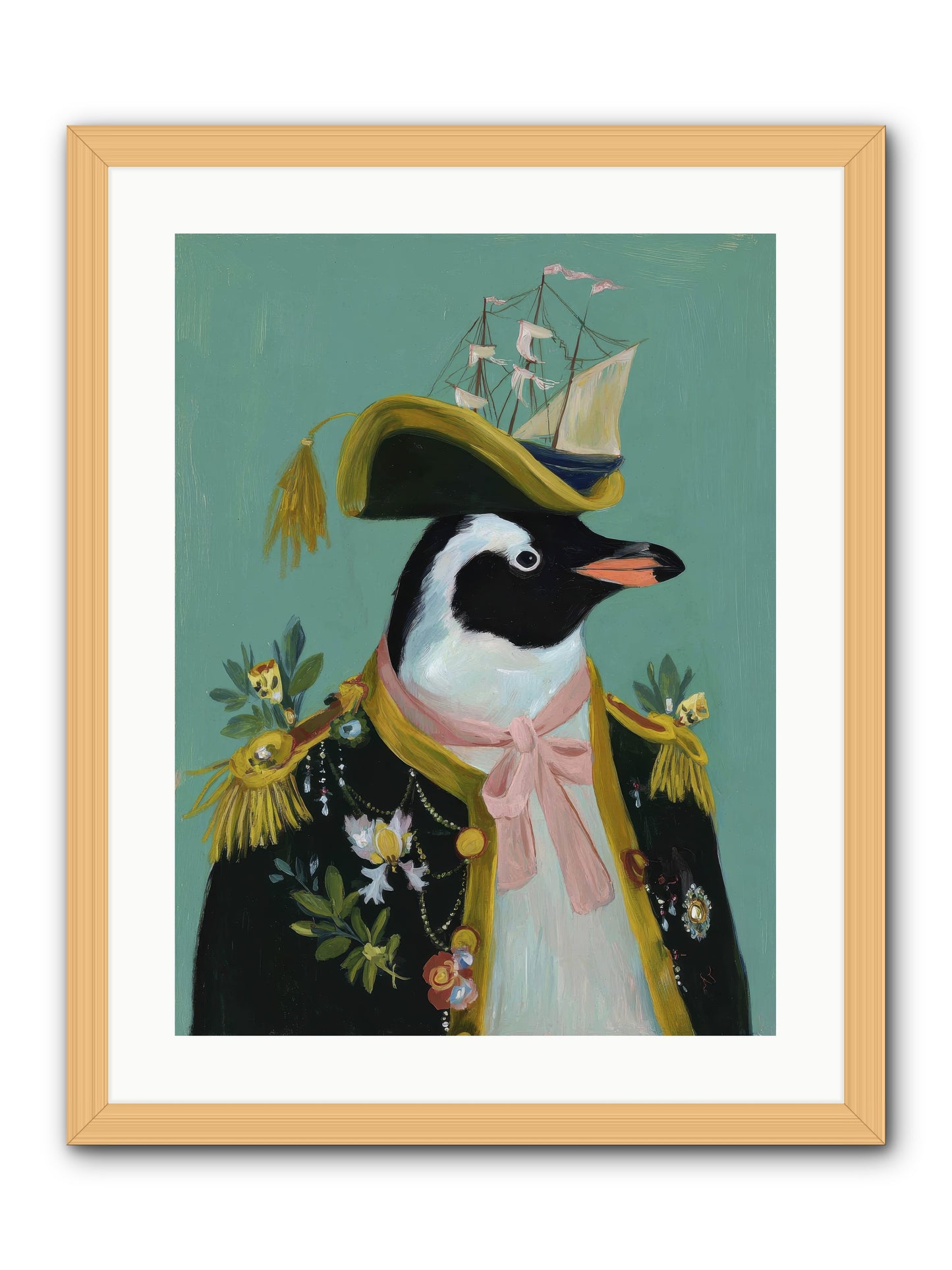 The Beguiling Promenade -- Framed Print - Natural 18x24