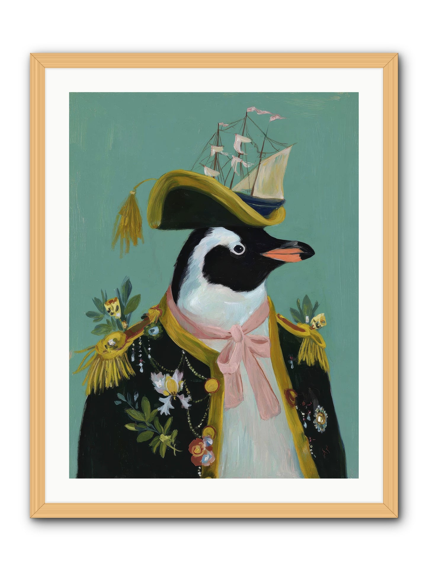 The Beguiling Promenade -- Framed Print - Natural 24x32