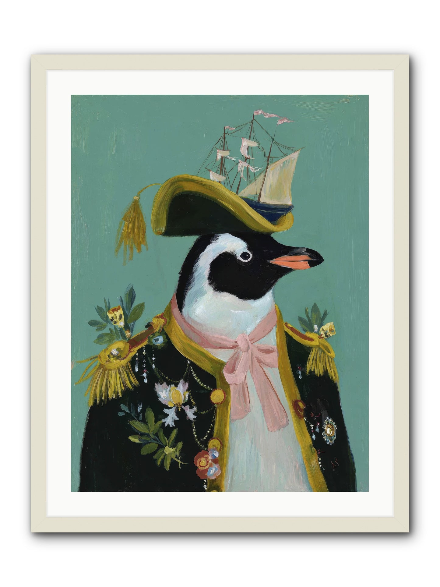 The Beguiling Promenade -- Framed Print - White 24x32