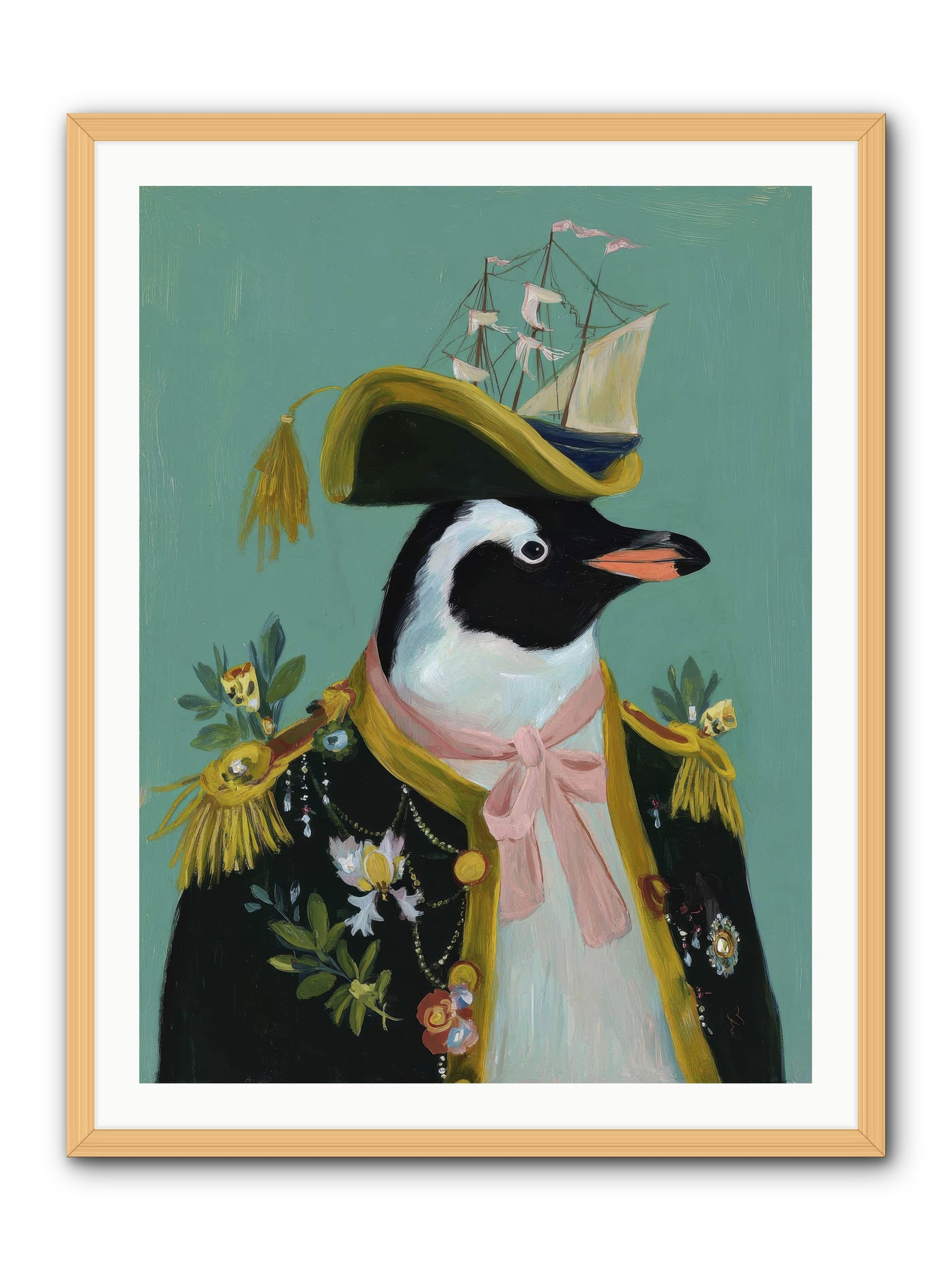The Beguiling Promenade -- Framed Print - Natural 30x40