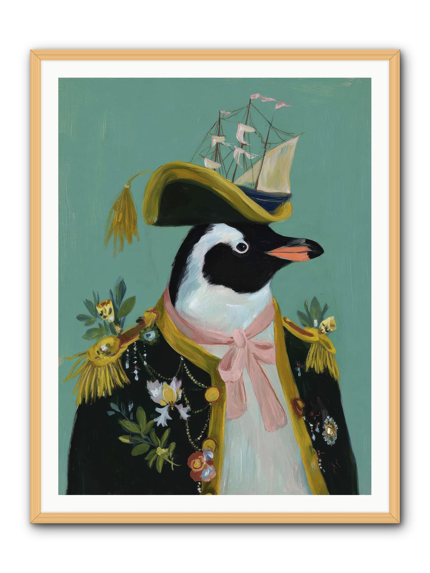 The Beguiling Promenade -- Framed Print - Natural 36x48