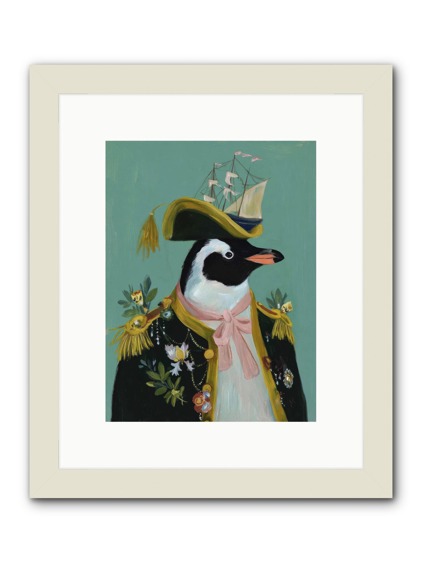 The Beguiling Promenade -- Framed Print - White 9x12