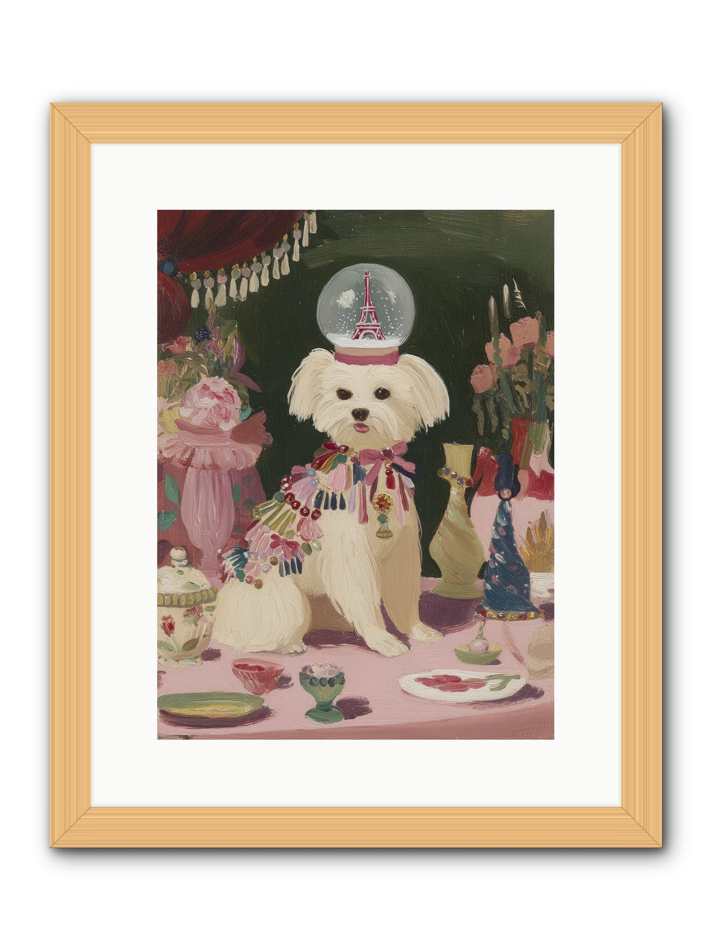 The Beguiling Tableau -- Framed Print - Natural 12x16