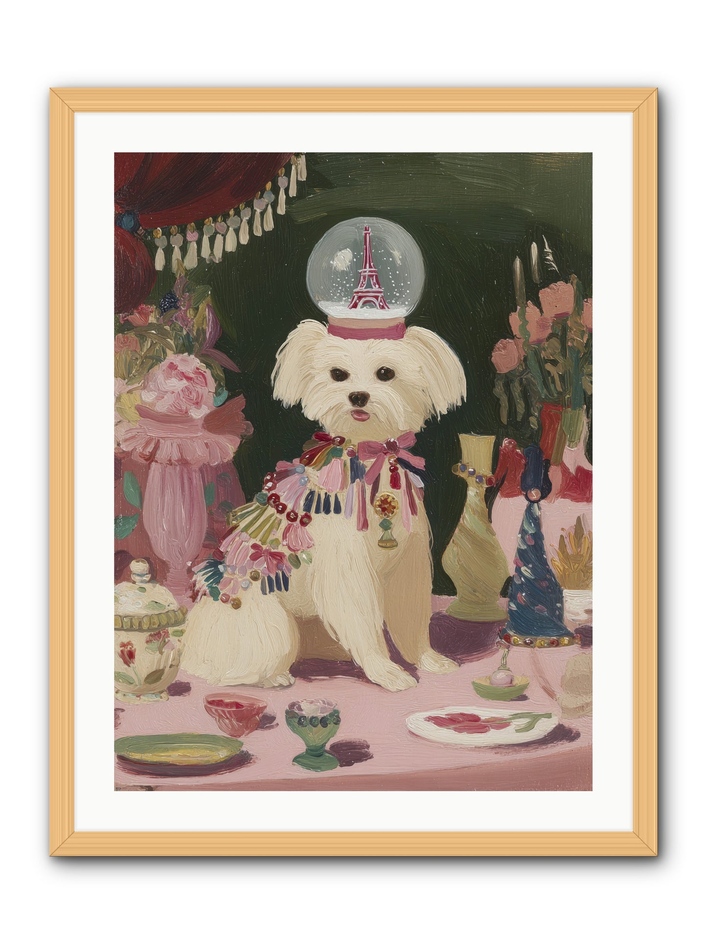 The Beguiling Tableau -- Framed Print - Natural 24x32