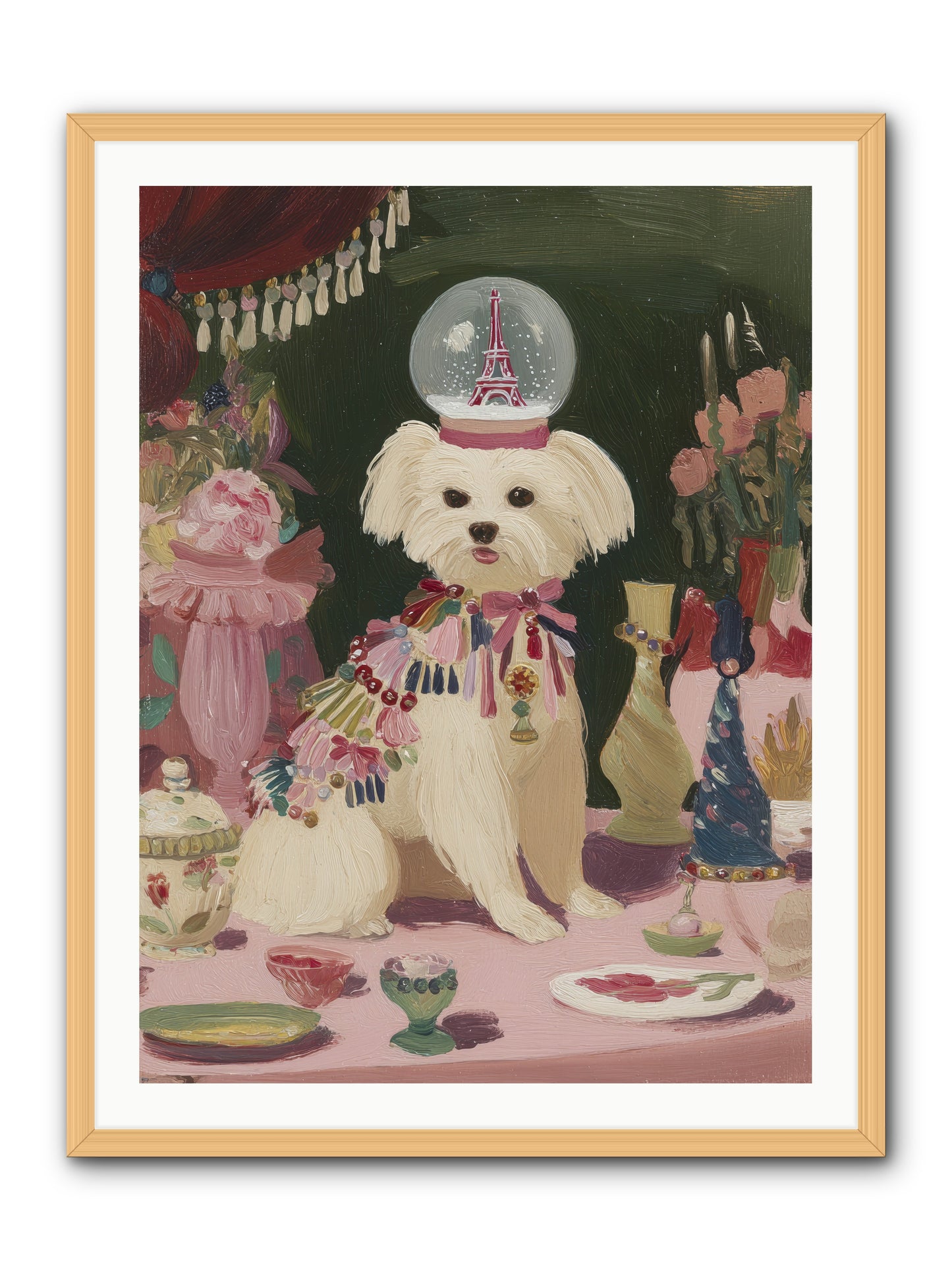 The Beguiling Tableau -- Framed Print - Natural 30x40