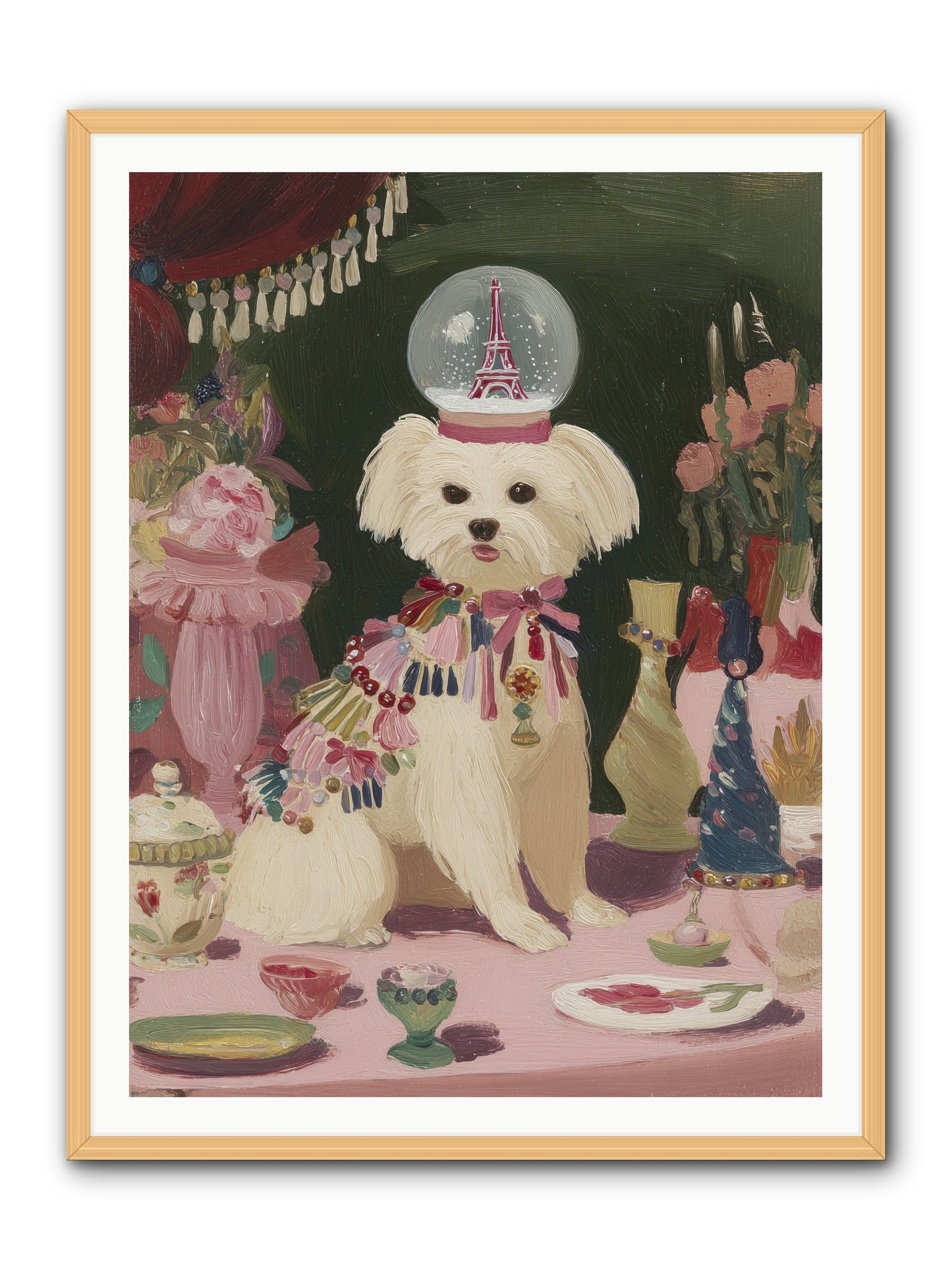 The Beguiling Tableau -- Framed Print - Natural 36x48
