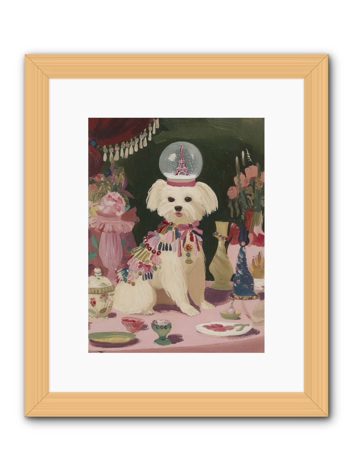 The Beguiling Tableau -- Framed Print - Natural 9x12
