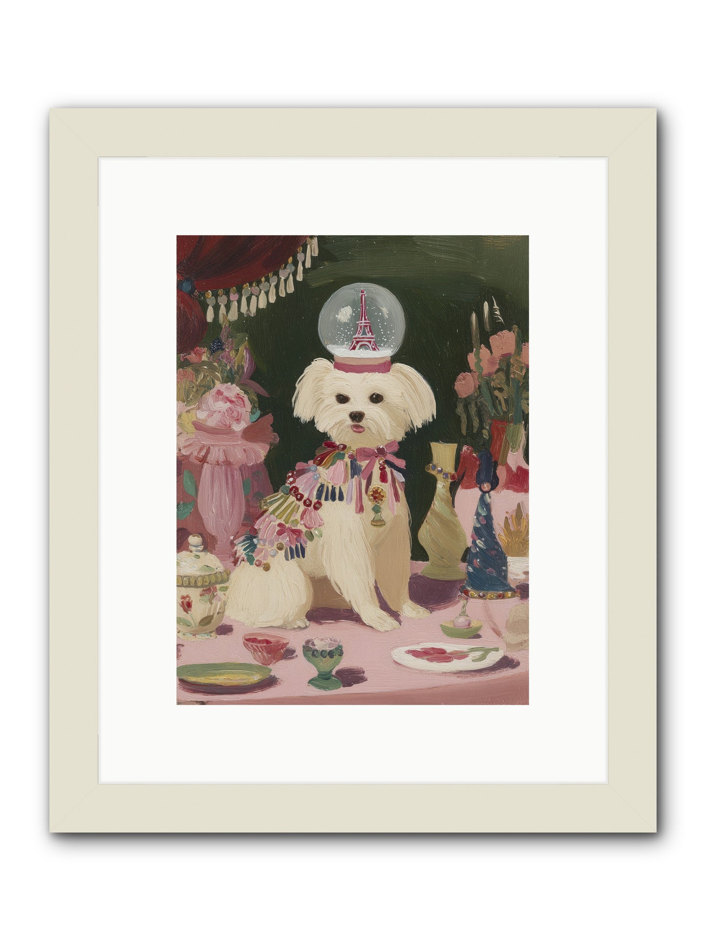The Beguiling Tableau -- Framed Print - White 9x12