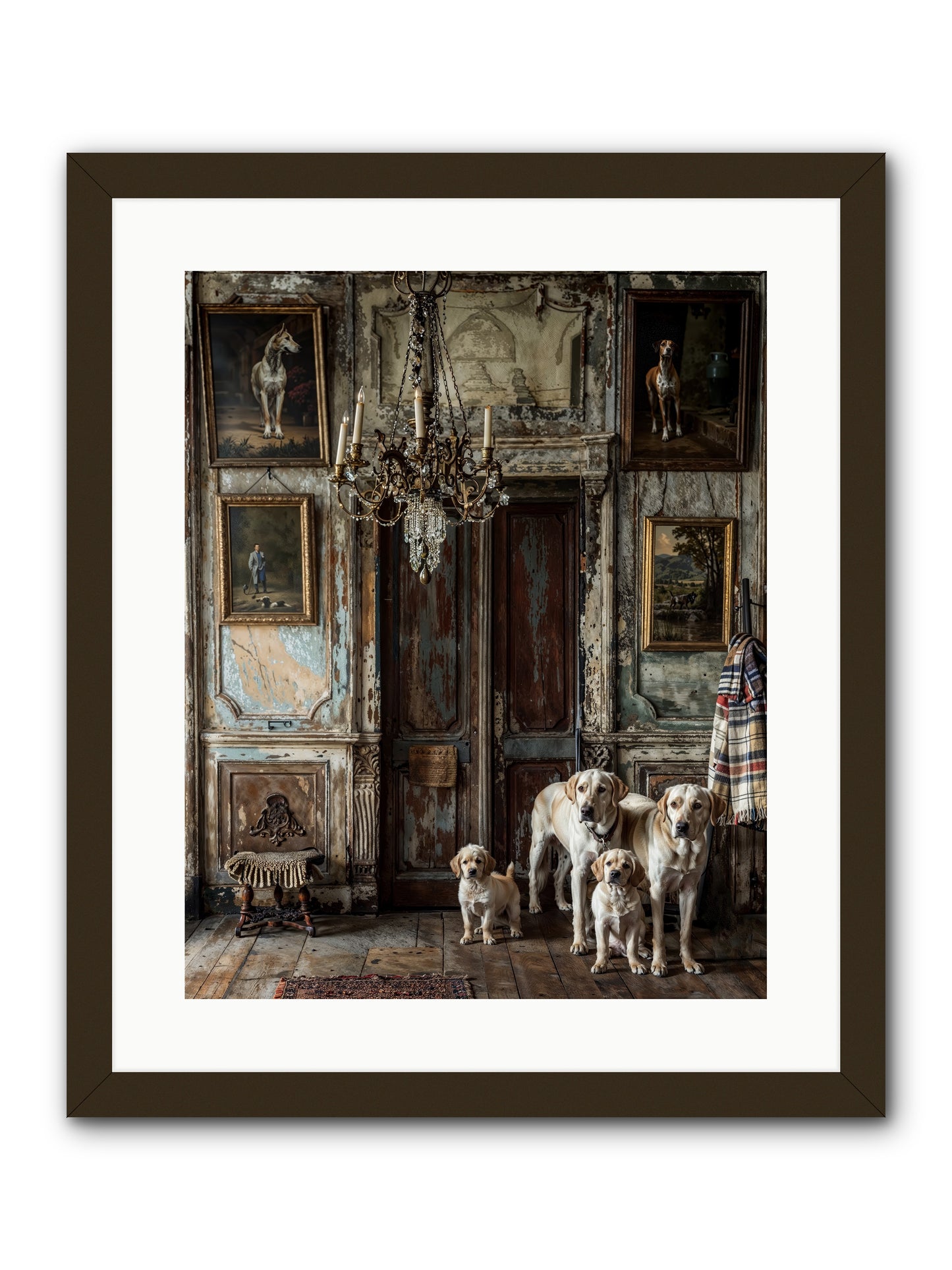 The Bespoke Leash Club -- Framed Print - Black 16x20