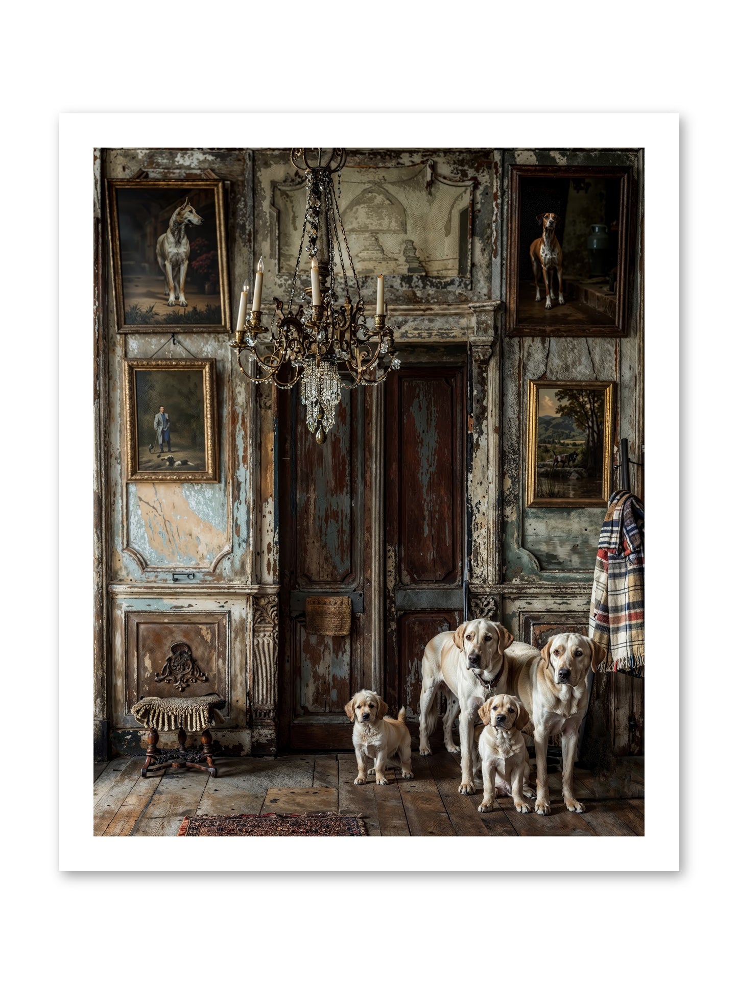 The Bespoke Leash Club -- Loose Canvas Print 16x20