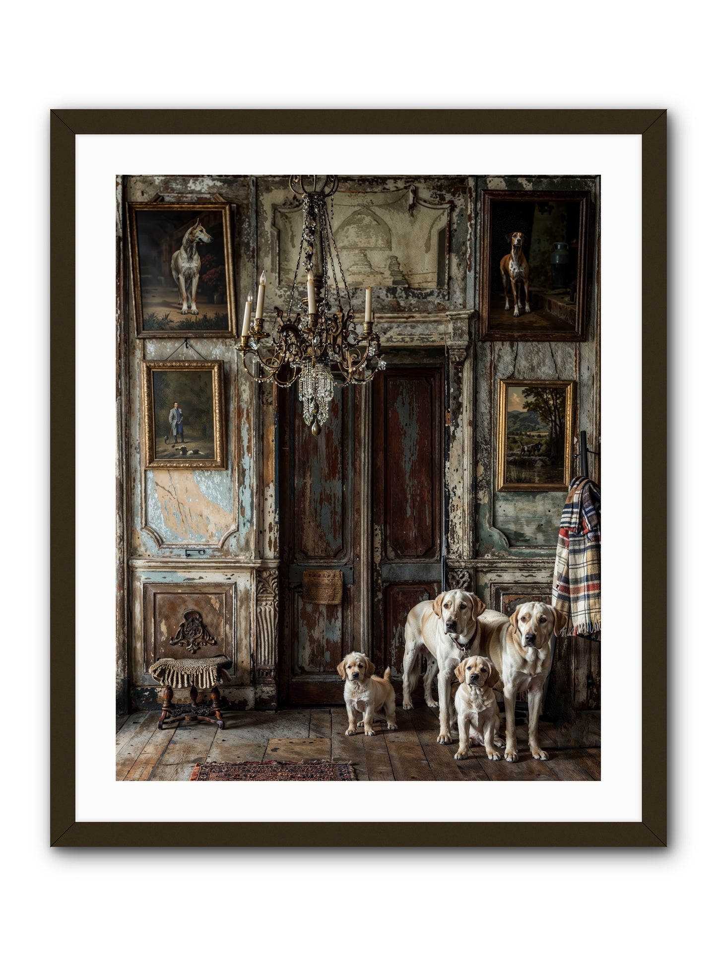 The Bespoke Leash Club -- Framed Print - Black 24x30