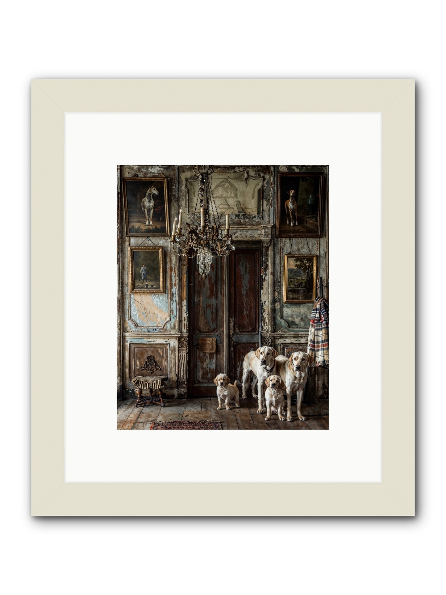 The Bespoke Leash Club -- Framed Print - White 8x10