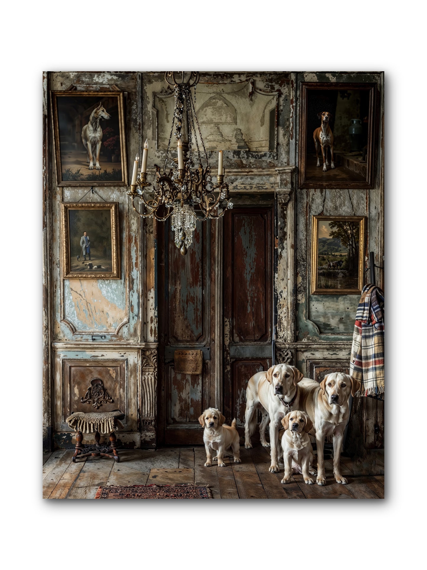 The Bespoke Leash Club -- Wrapped Canvas 8x10