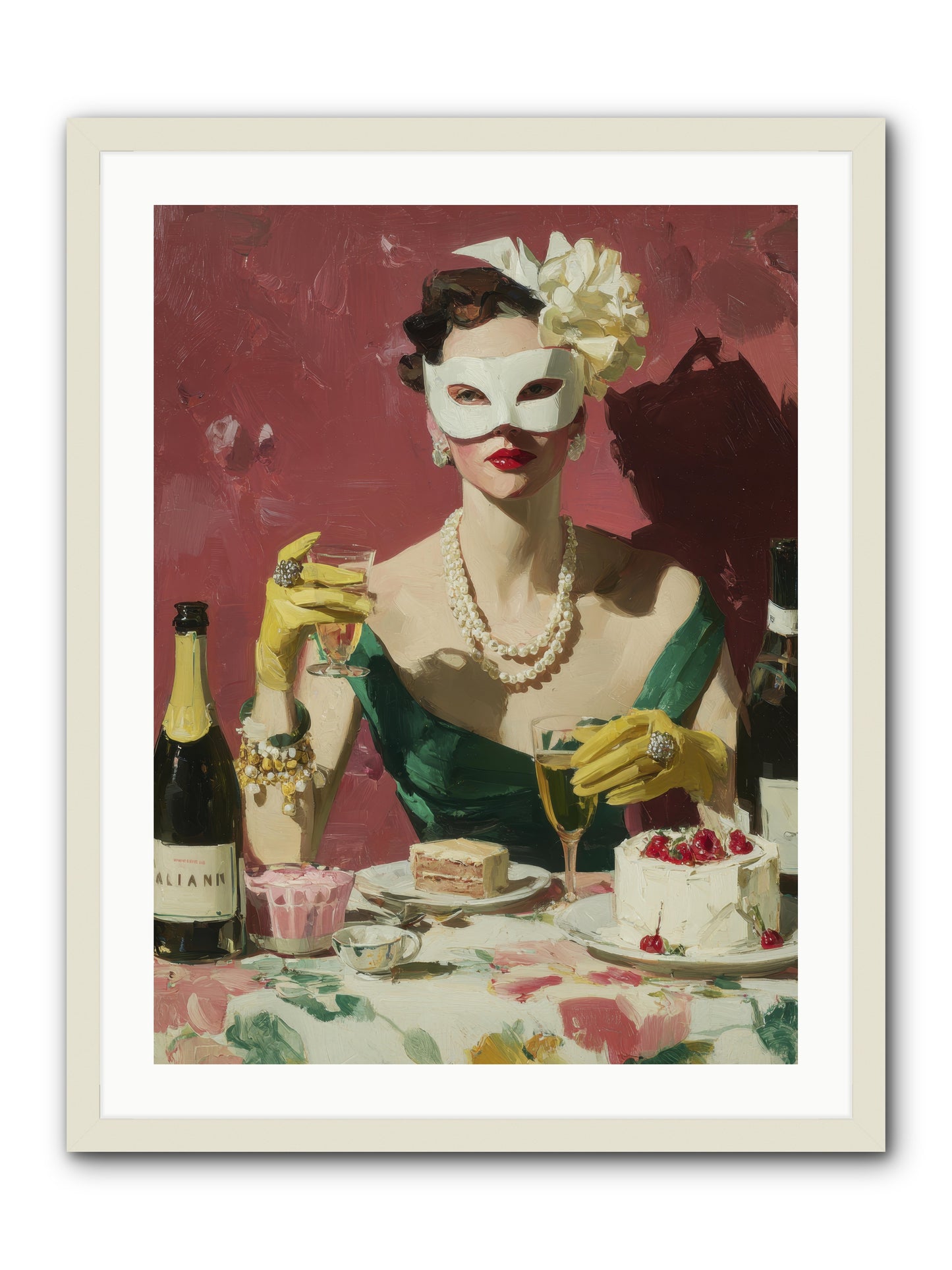 The Biscuit & Valentine Club -- Framed Print - White 24x32