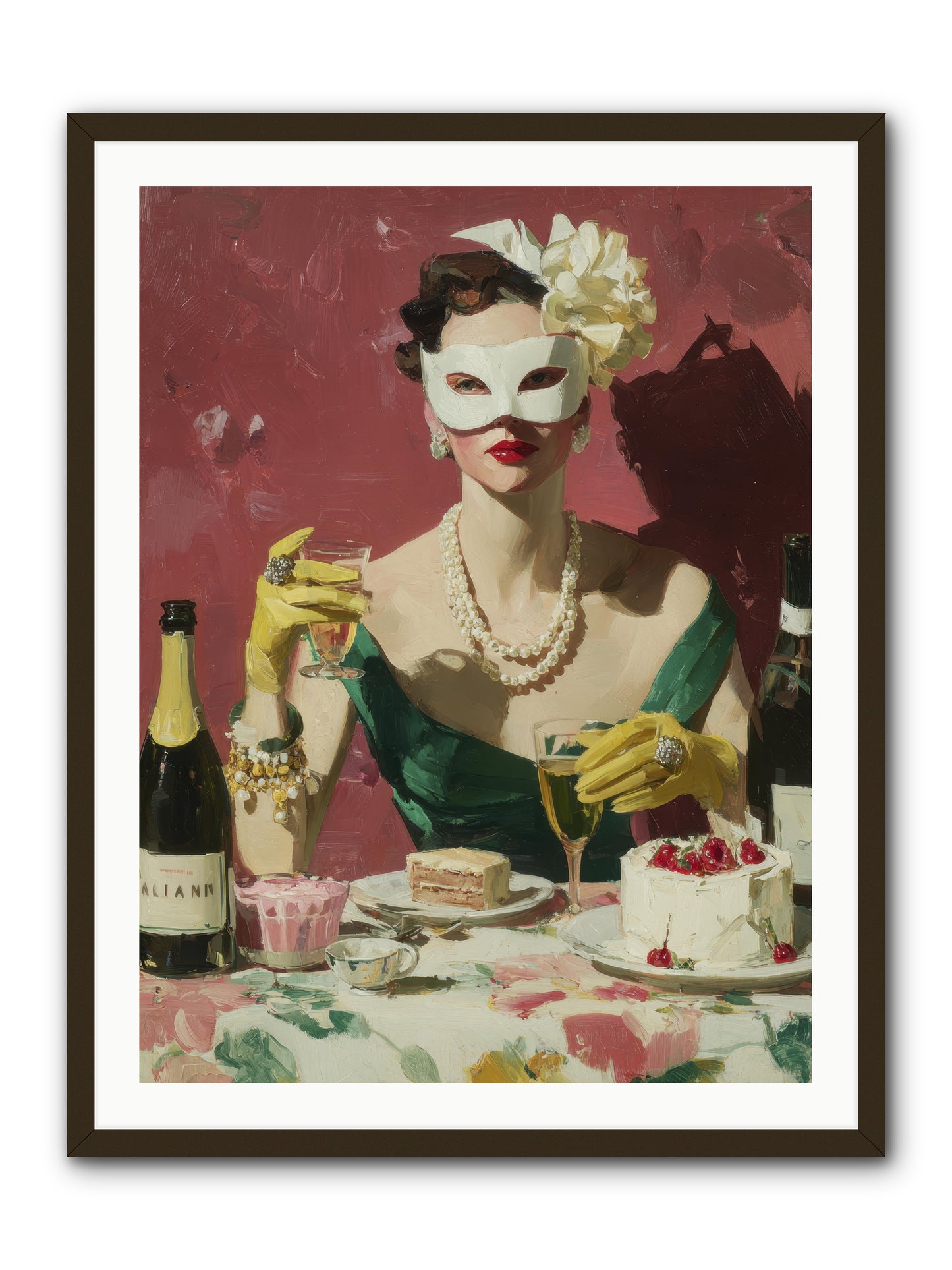 The Biscuit & Valentine Club -- Framed Print - Black 30x40