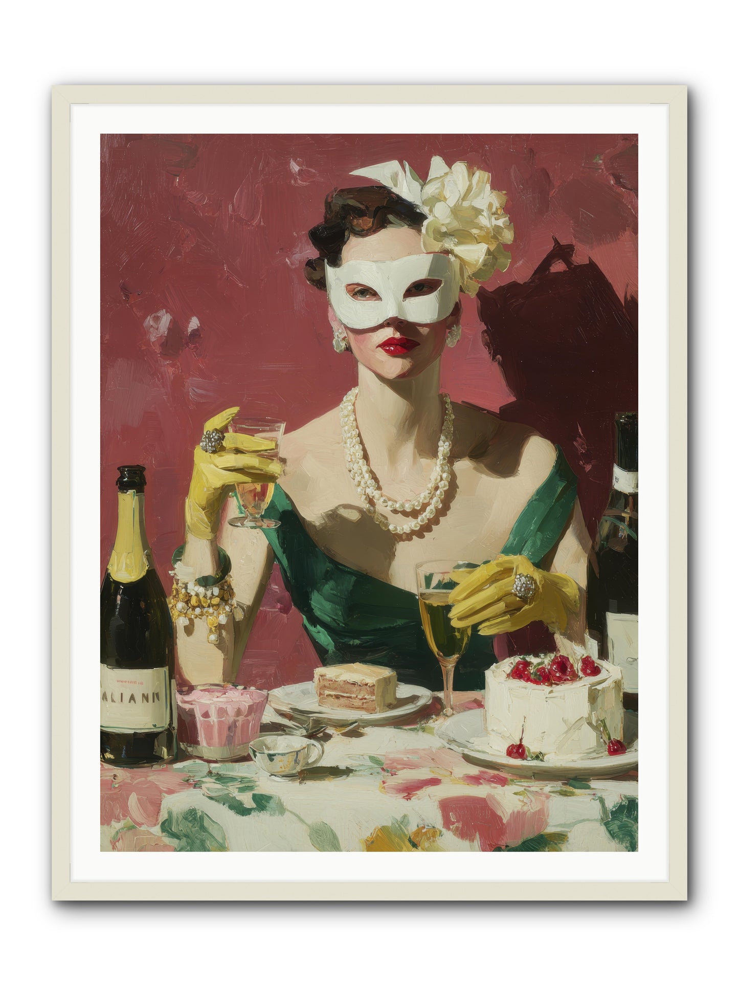 The Biscuit & Valentine Club -- Framed Print - White 36x48