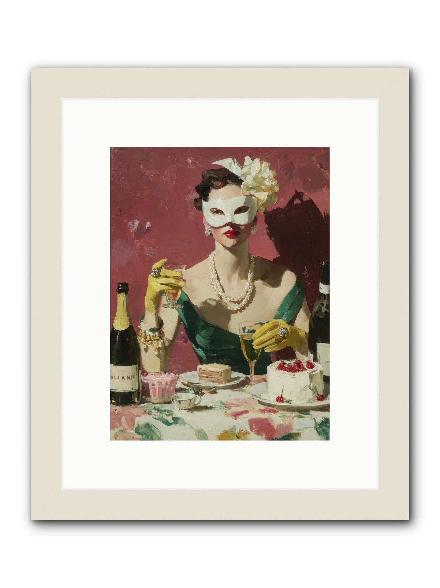 The Biscuit & Valentine Club -- Framed Print - White 9x12